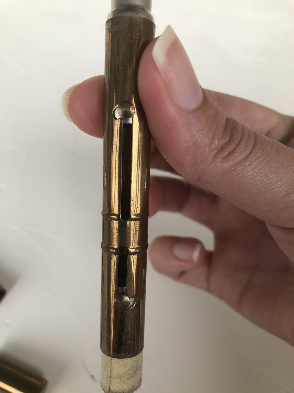 “read” Vtg “Super” Retractable Double Ended Camera Lens Brush & Polisher