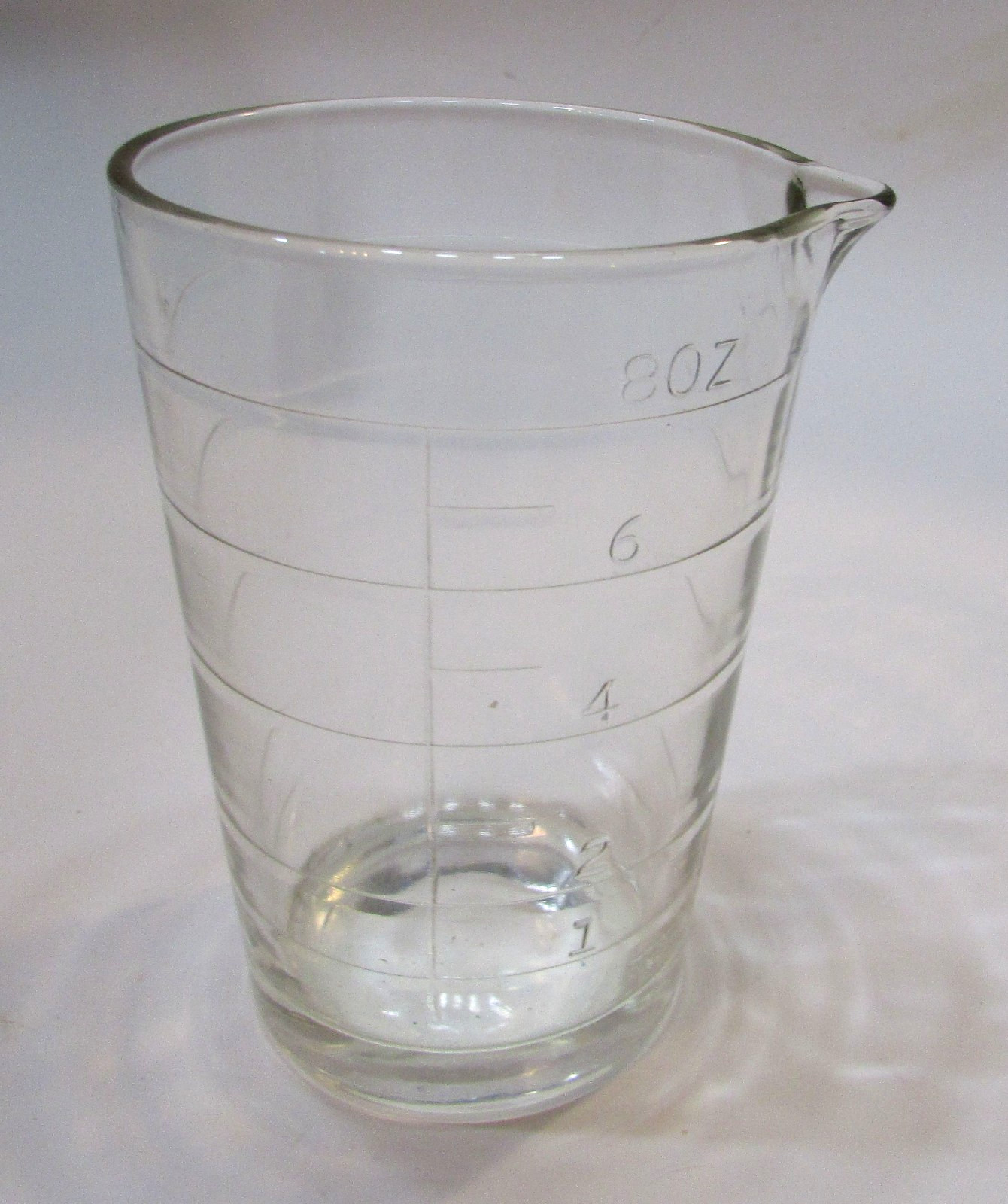 Antique Replacement Clear Glass Pitcher for Ansco Home Photo Developing Outfit
