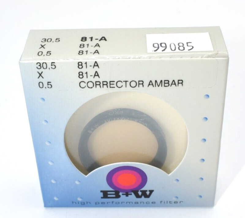 B+W 81-A 30.5×0.5 Corrector Ambar