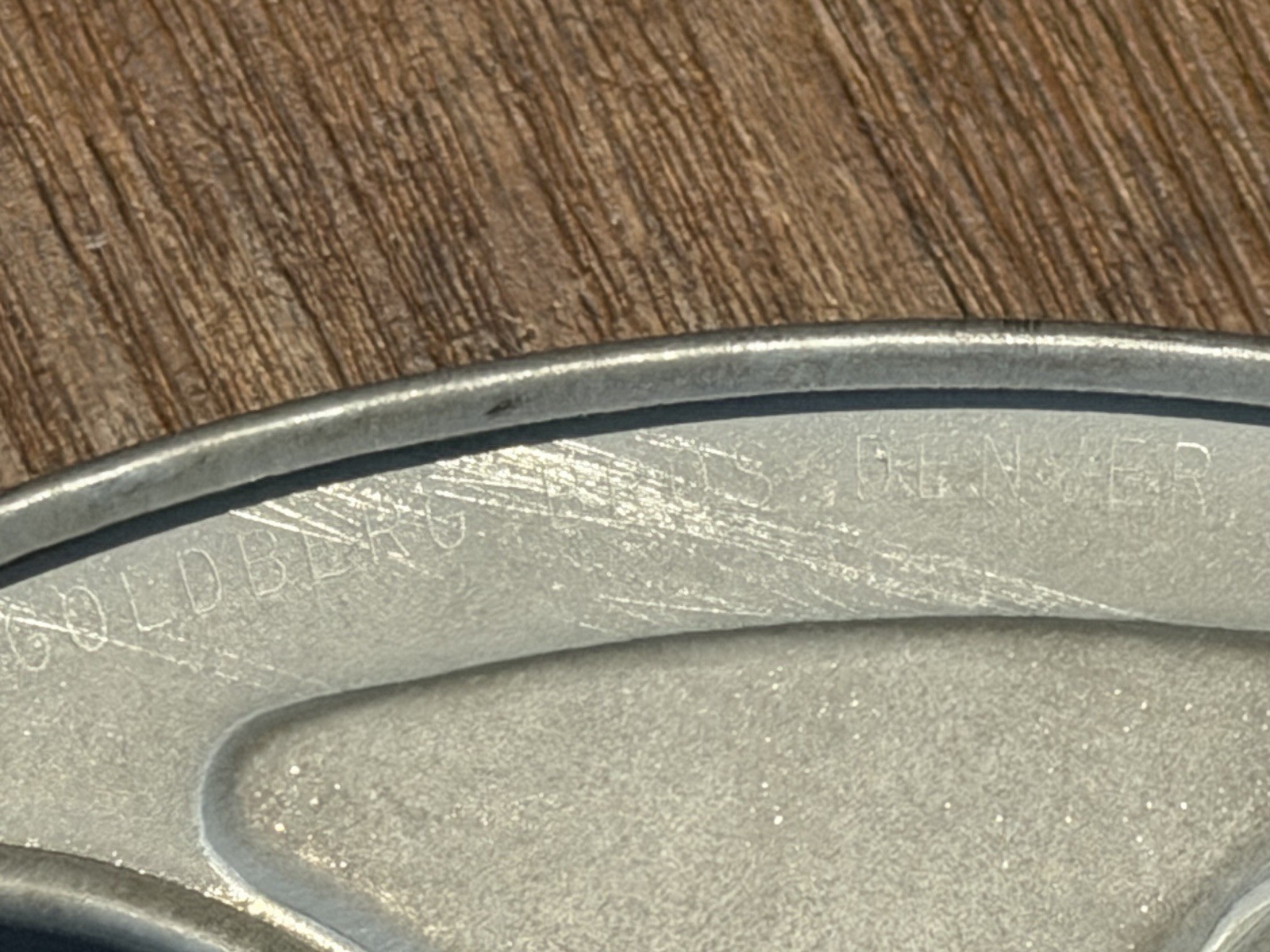 Vintage Goldberg Brothers 35mm 10 Inch Metal Film Reel, Denver Colorado USA