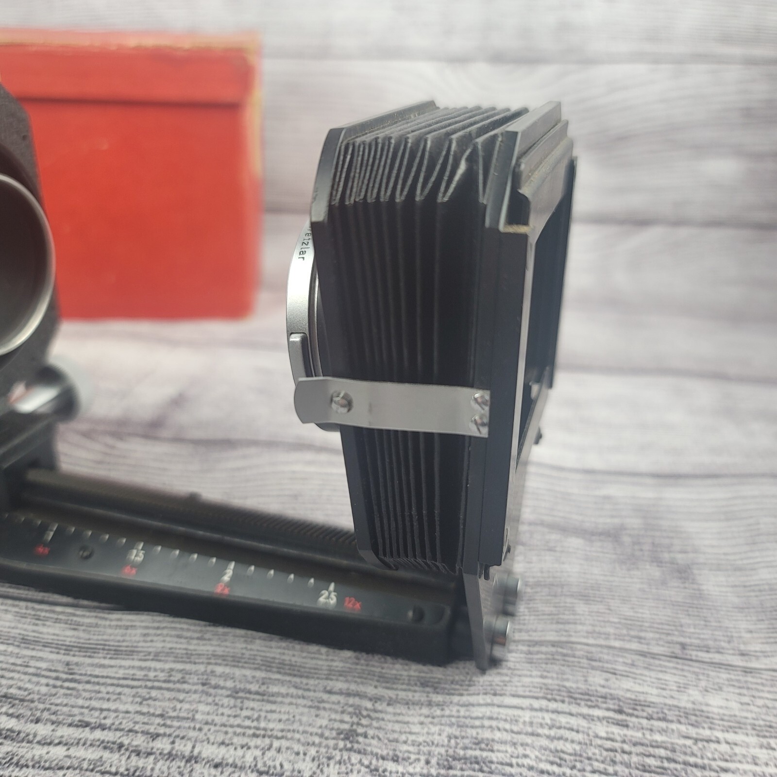 Leica Leitz Wetzlar Visoflex Macro Bellows Unit 13.5cm w/ Box 32mm Screw Mount