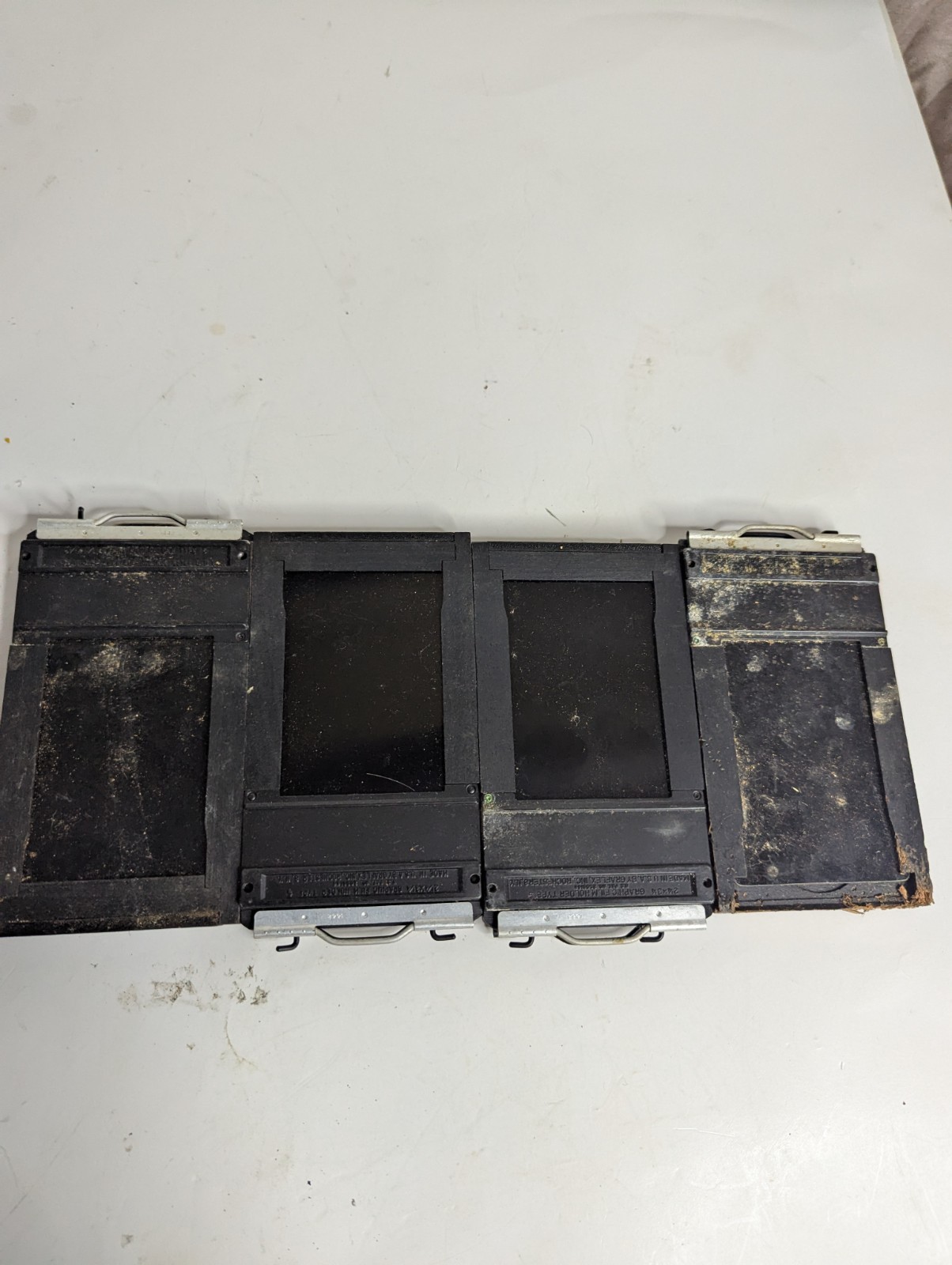 UNTESTED* Lot Of 4 – 2.25×3.25″ Wooden Graflex Graphic Film Holder Type 5