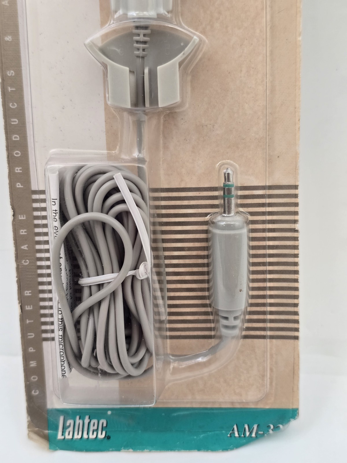 Vintage Labtec AM-32 Deluxe Multimedia Microphone NOS OEM Y2K Cam Accessory