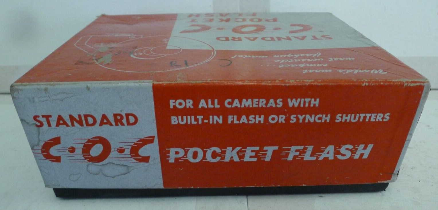C.O.C. Standard Pocket Flash kit Model JBC with Box & Manual – Vintage