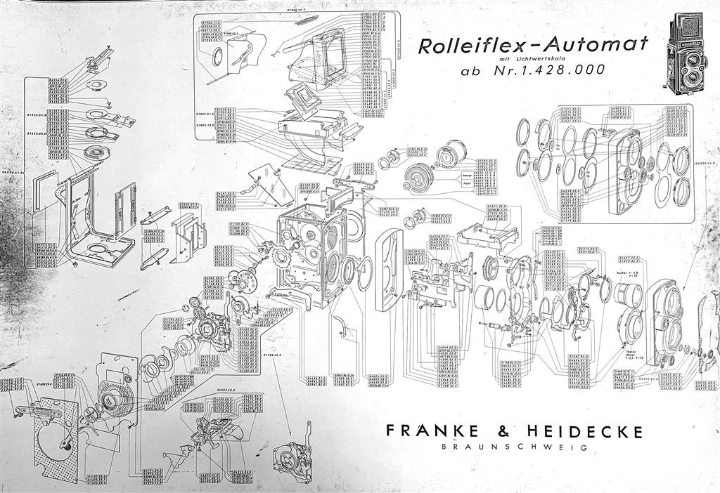 13X Rollei Rolleiflex & Rolleicord Posters C.90X60Cm