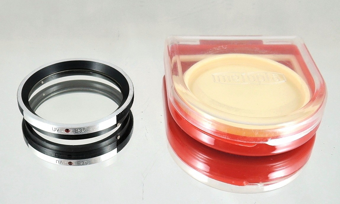 Flexaret UV B36 Filter Meopta Accessories Bayonet RARE + red plastic box.