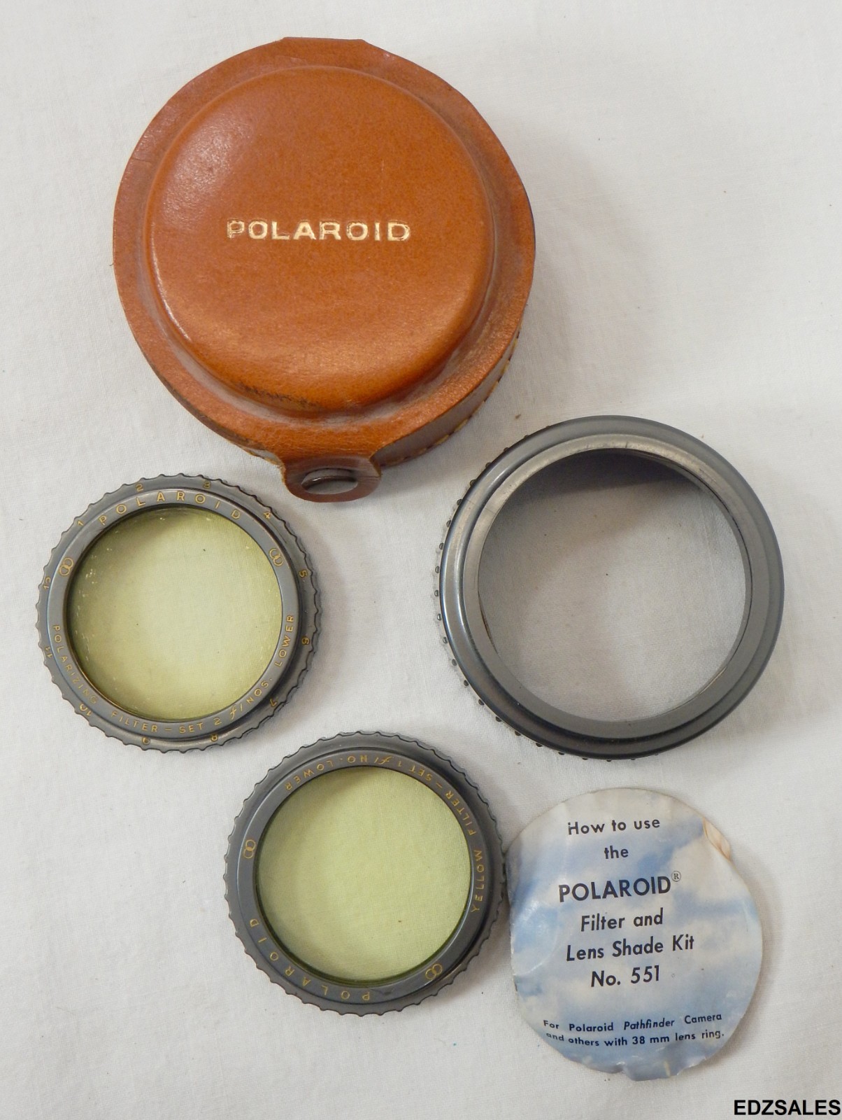 Polaroid Lens Kits – 550 Close-Up, 551 Filter Yellow Polarizing Shade Kit