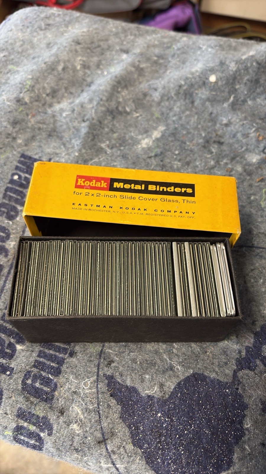 Kodak Metal Binders for 2×2-Inch Slide Cover Glass Thin Slide Binder