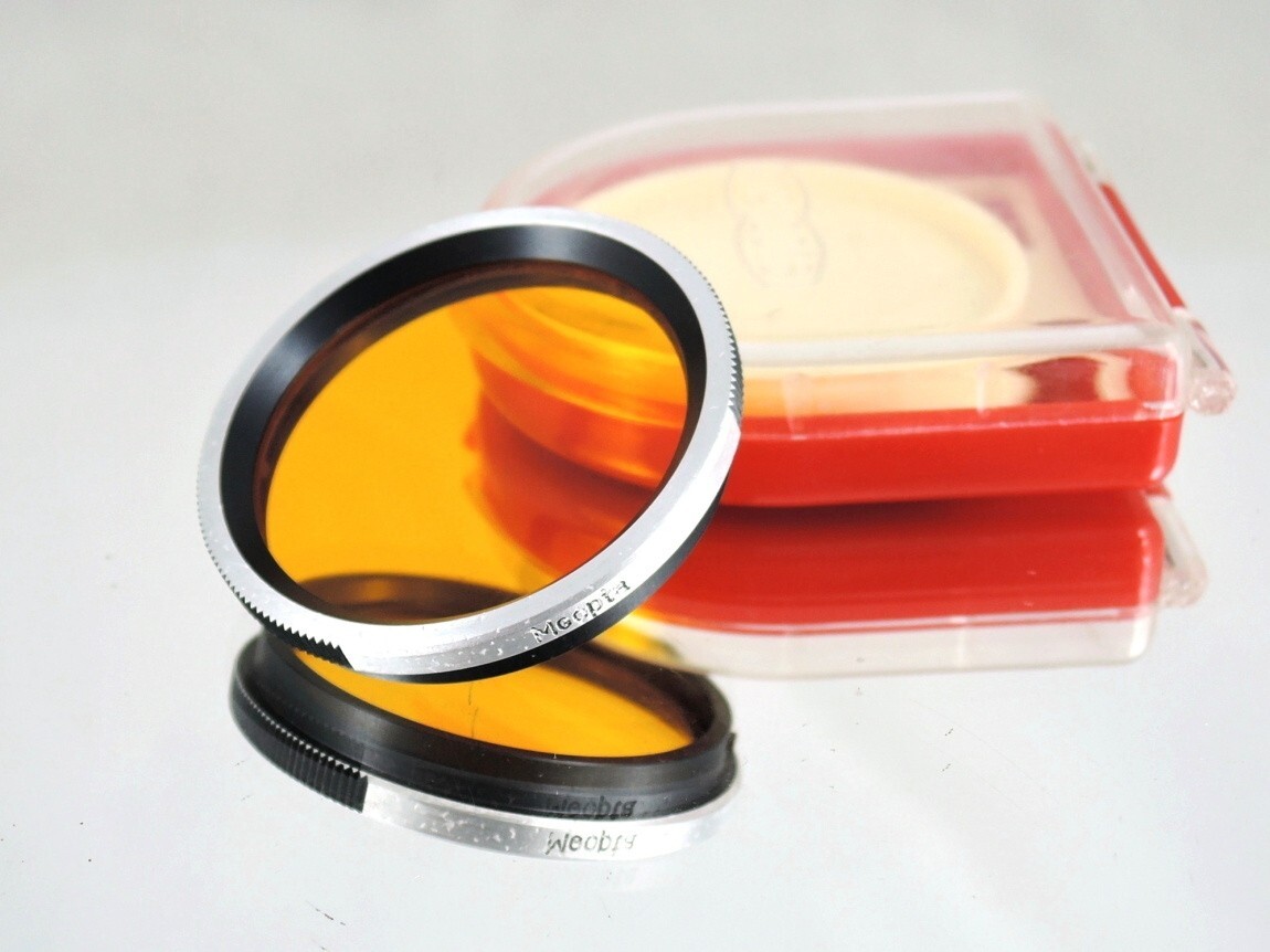 Flexaret G3 B36 Orange Filter MEOPTA Genuine Accessories Bayonet Good Glass