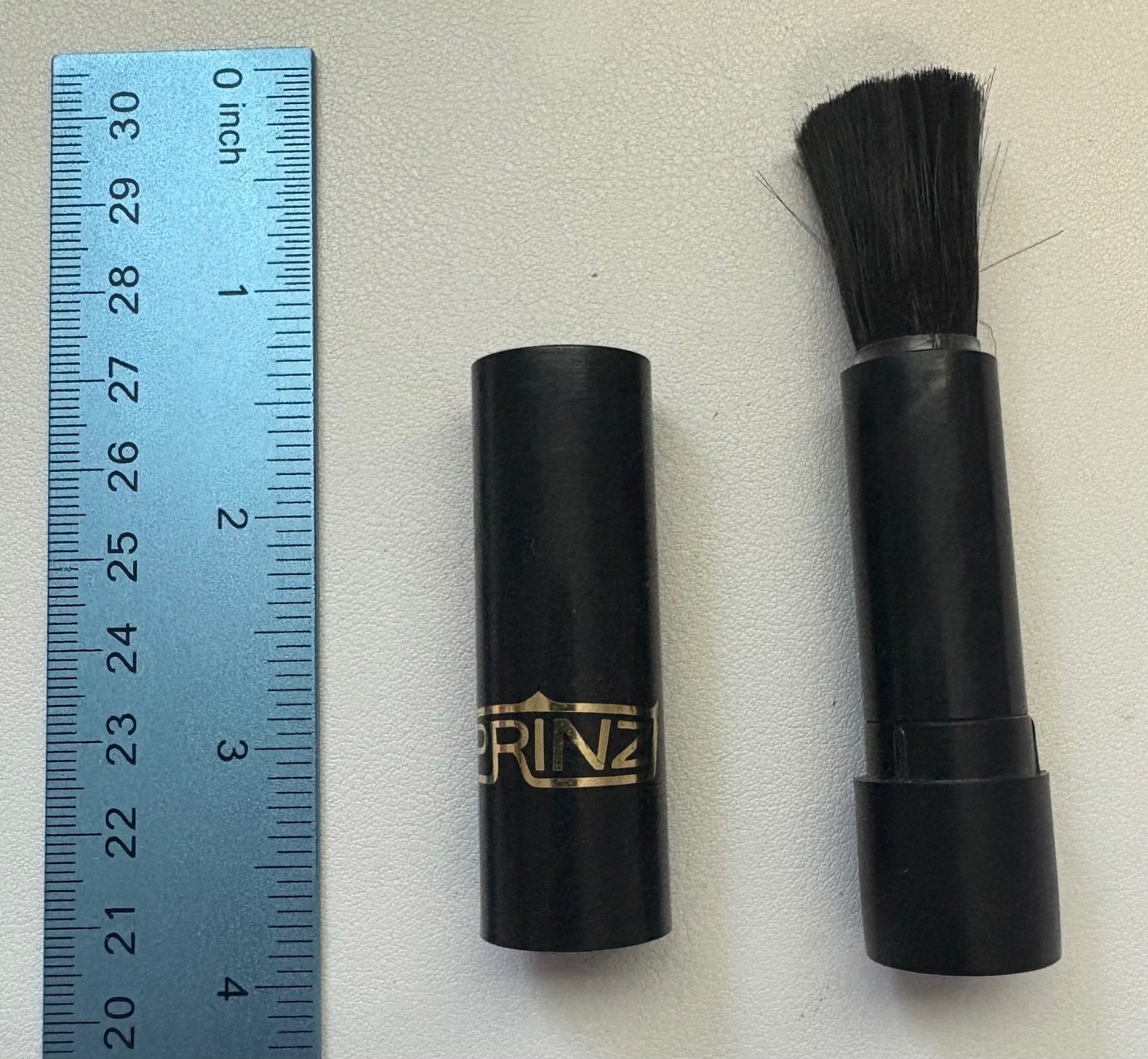Vintage Brass Retractable Camera Lens Brush Lipstick Style Very Nice!