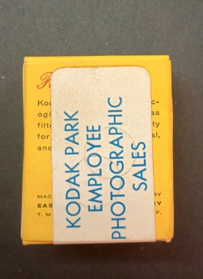 New Old Stock Kodak Series 4 Daylight 85 Filter UNOPENED marked Kodak Park