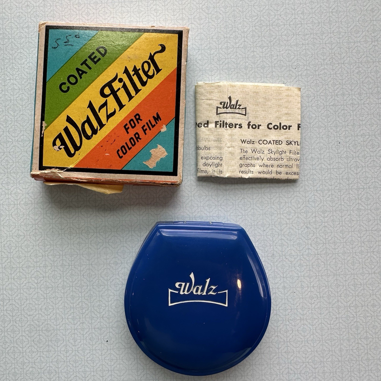 Vintage Walz Filter Coated for Color Film No. 404 Type F 85 C made Japan EUC
