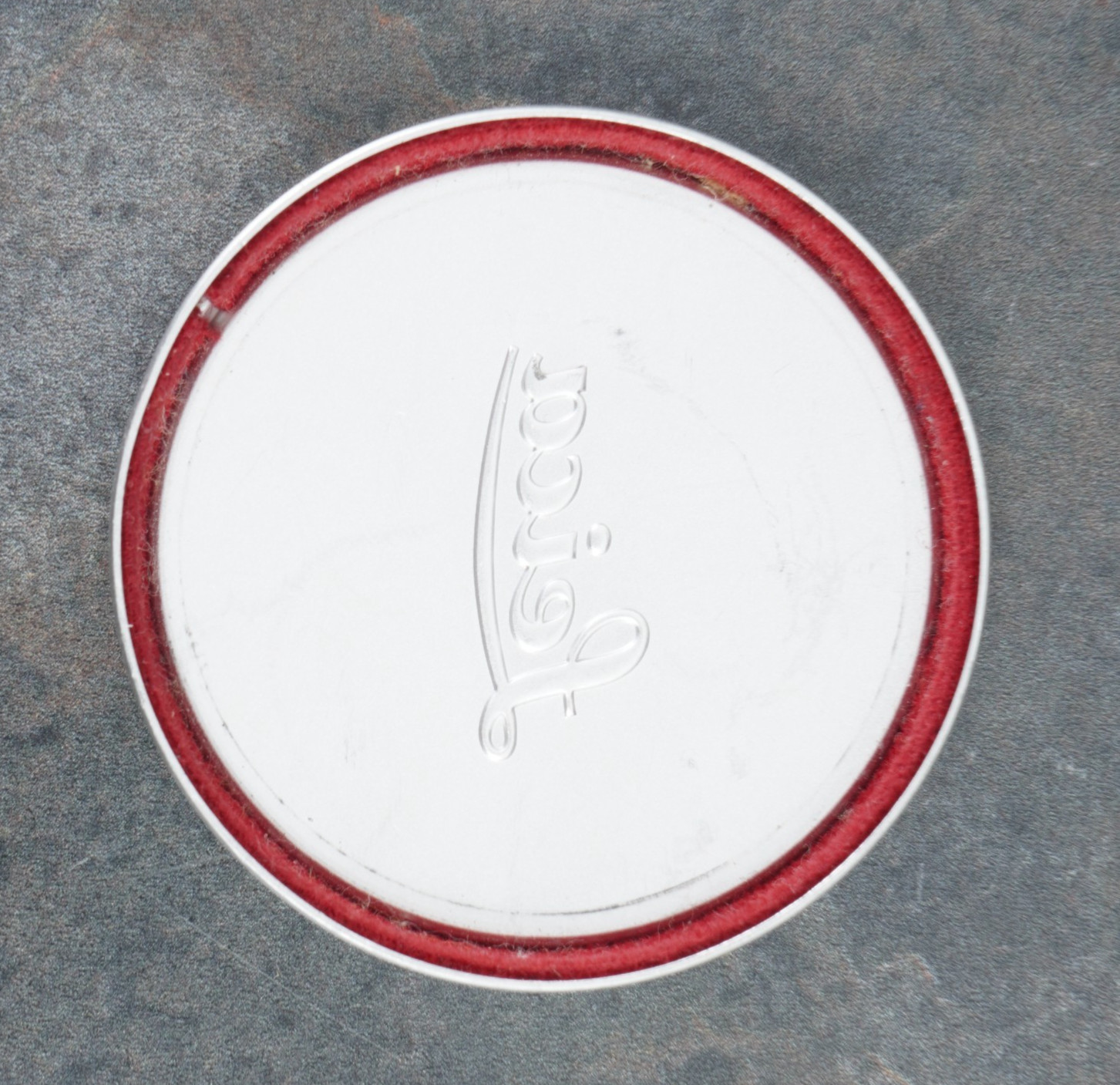 -GENUINE LEICA A56 (56MM) METAL FRONT LENS CAP FOR ELMAR 3.5 / 65 ET AL.