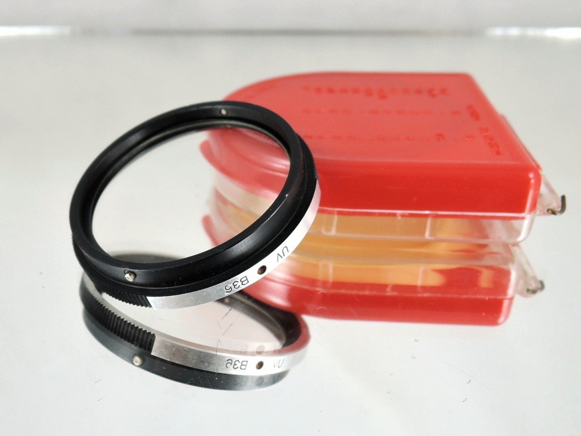 Flexaret UV B36 Filter Meopta Accessories Bayonet RARE + red plastic box.
