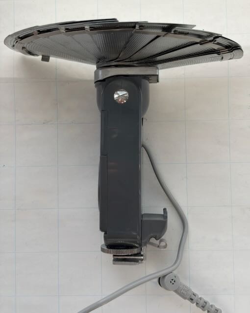 Vintage HONEYWELL TILT-A-MITE Camera Flash Collapsible Fan Style w/ Case