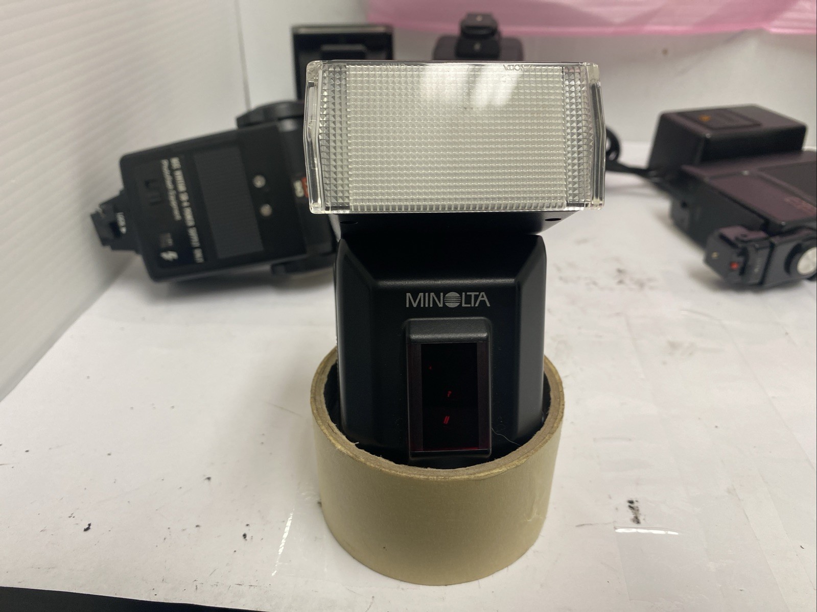 Vivitar 292, 283 Flash Minolta SH 009e Olympus, Bower SF328AZ Lot Photo Flash