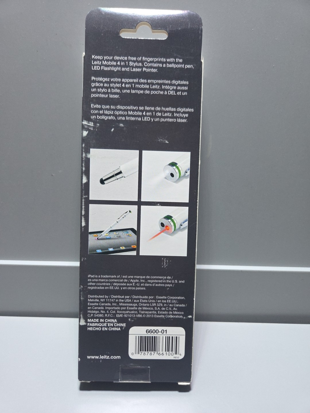 Leitz Mobile 4 in 1 Stylus for Touchscreen Devices 6600-01 New Sealed