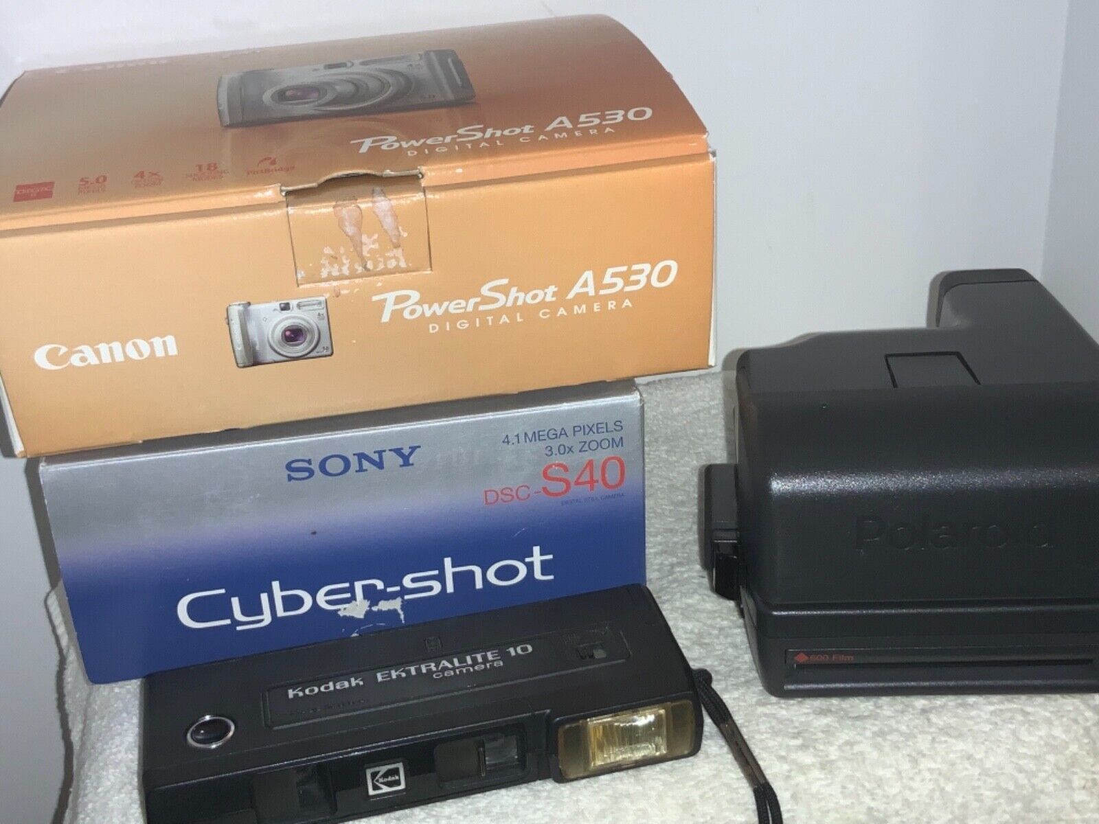 Lot of 4 used Cameras for parts only