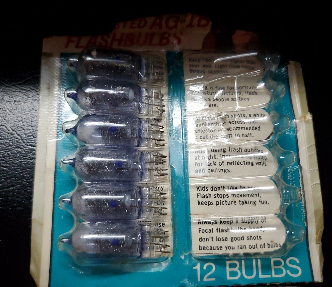 Vintage Sylvania Blue Dot Flash Cubes + 6 Bulbs Lagenaur’s Pharmacy Austin, IN