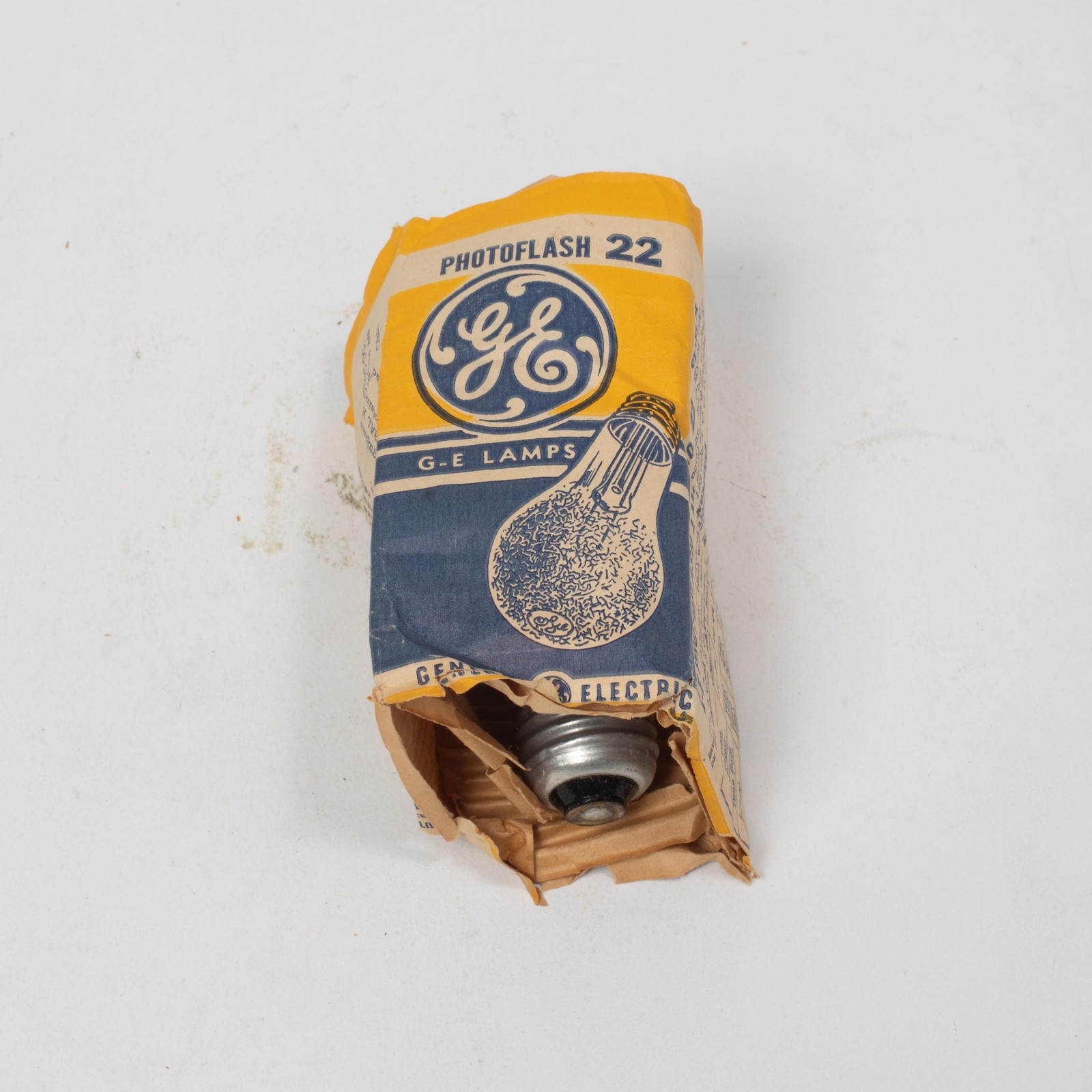 Vintage GE Photoflash Lamp 22 USA Photo Flash Bulb General Electric Boxed Bulb