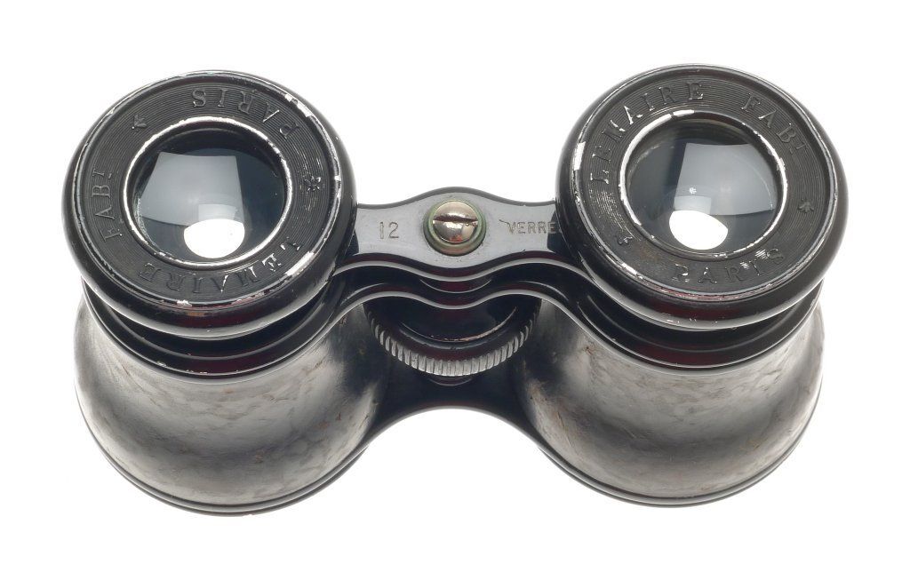 Lemarie fabi paris vintage opera glasses binoculars 12 leverres in leather case