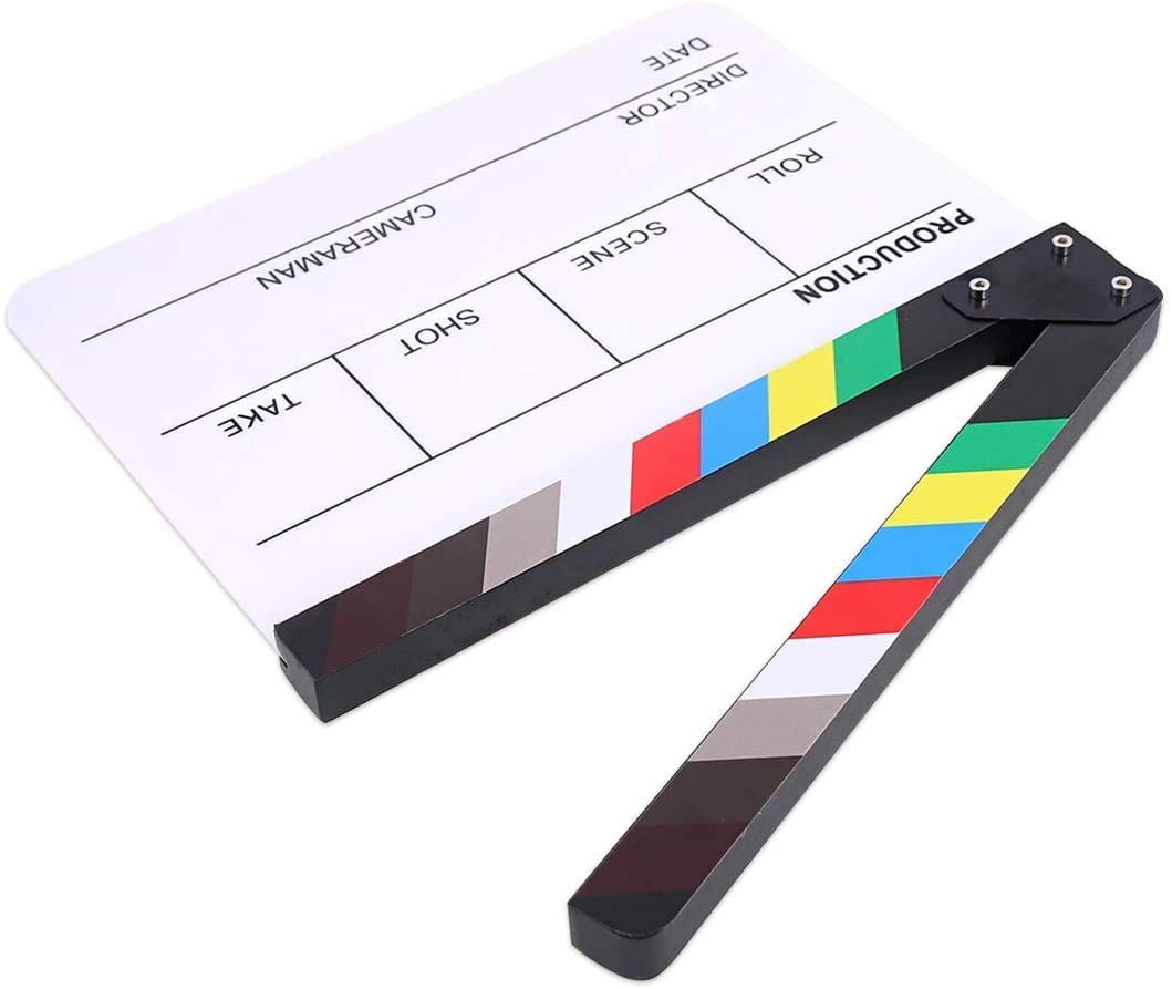Movie Film Video Clapboard Director’s Cut Action Scene Clapper Board,Movie Th…
