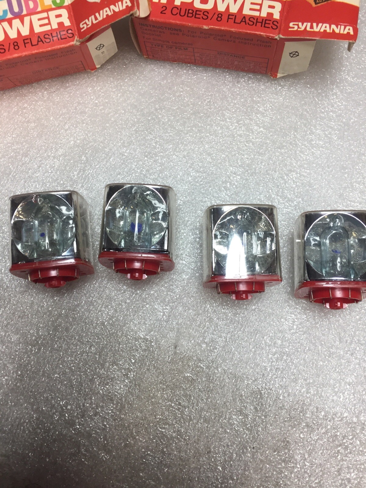 Sylvania Blue Dot FLASHCUBES (4 cubes/16 flashes) Hi-Power NOS