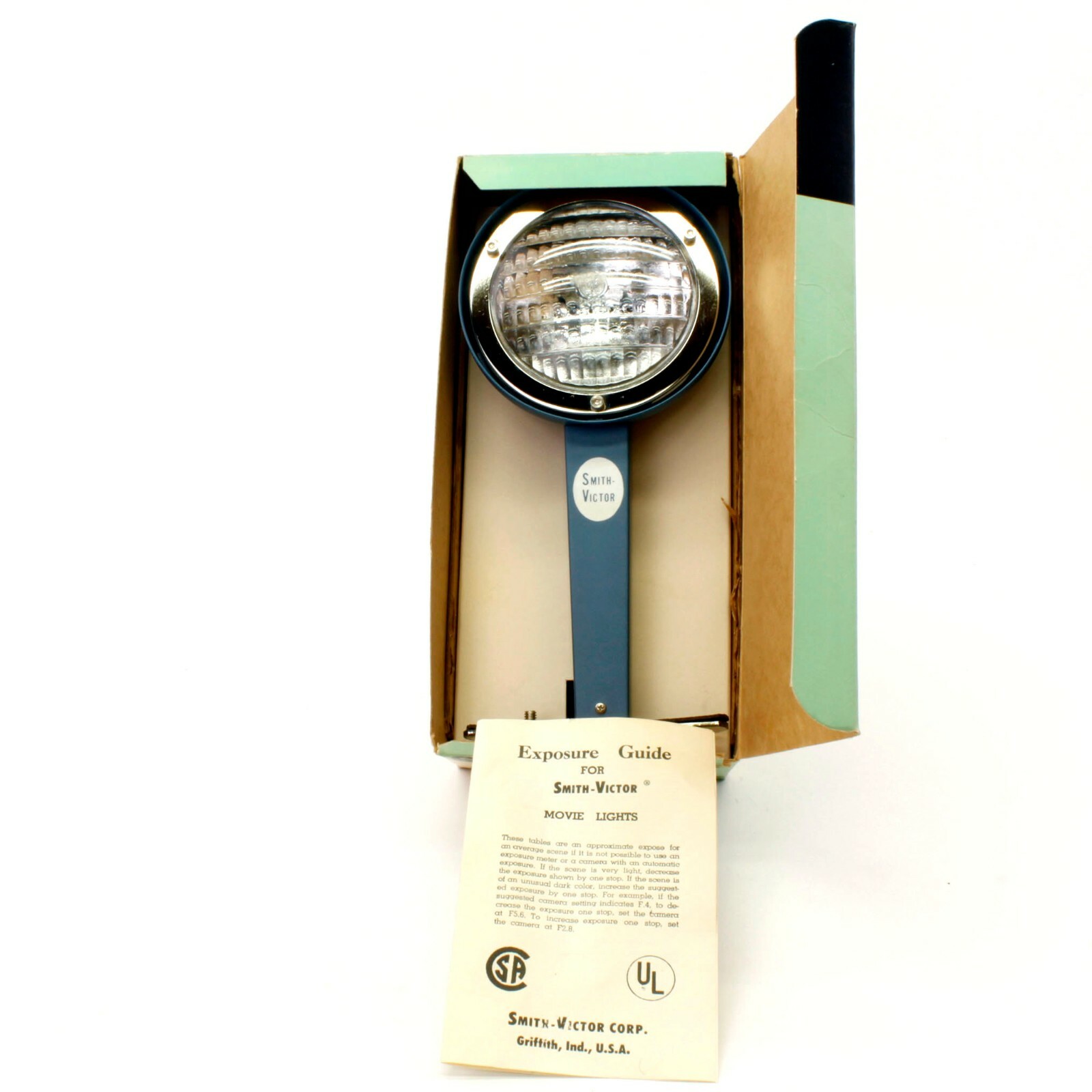 VTG Smith-Victor Model L5 Flood Light Camera Movie Light Tested Works LL01