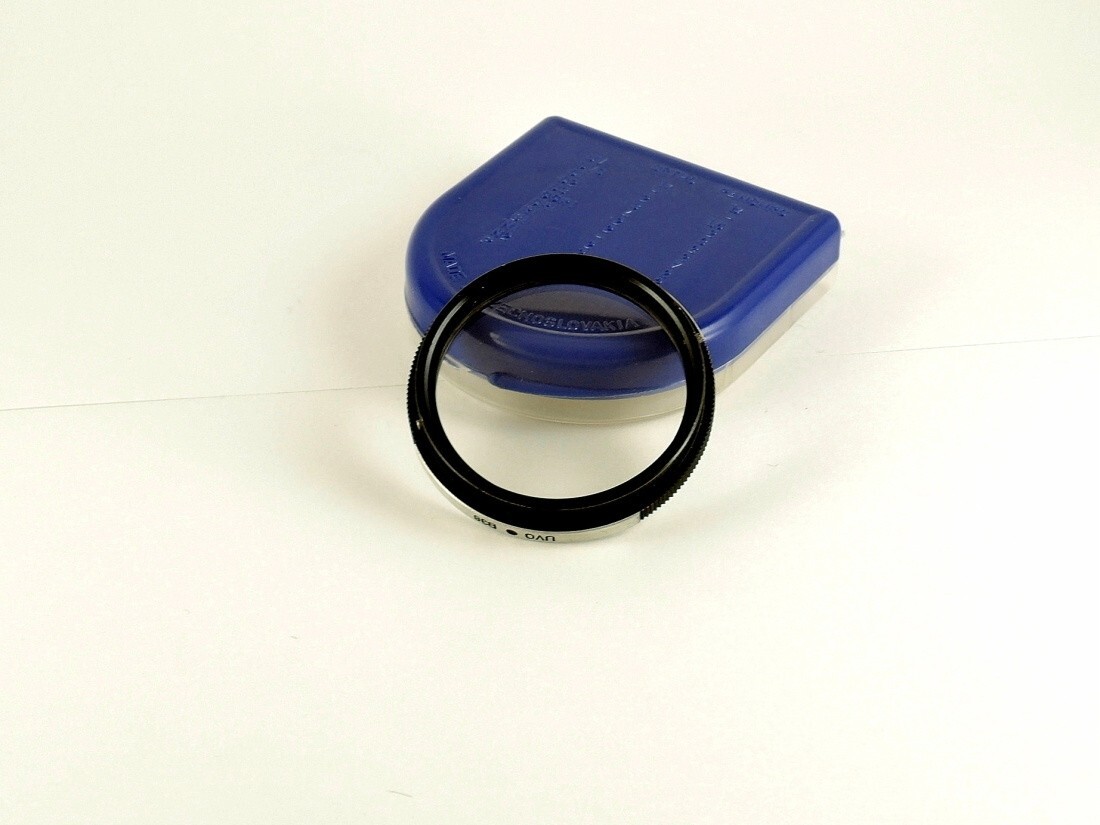 Flexaret UVO B36 Filter Meopta Accessories Bayonet +Right Blue Box Used