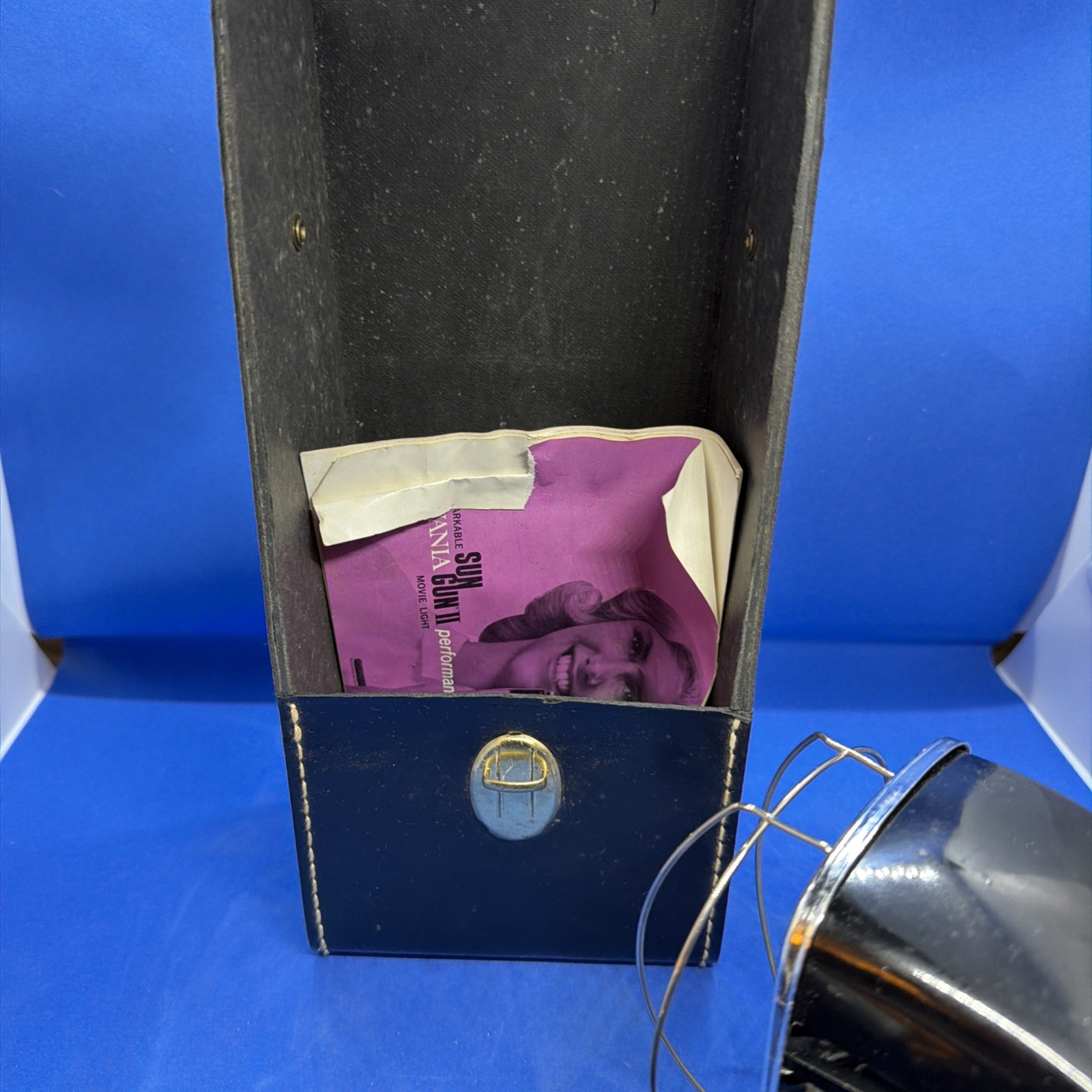 Vintage Sylvania Sun Gun II Movie Light With Original case Lens & Bulb Guard