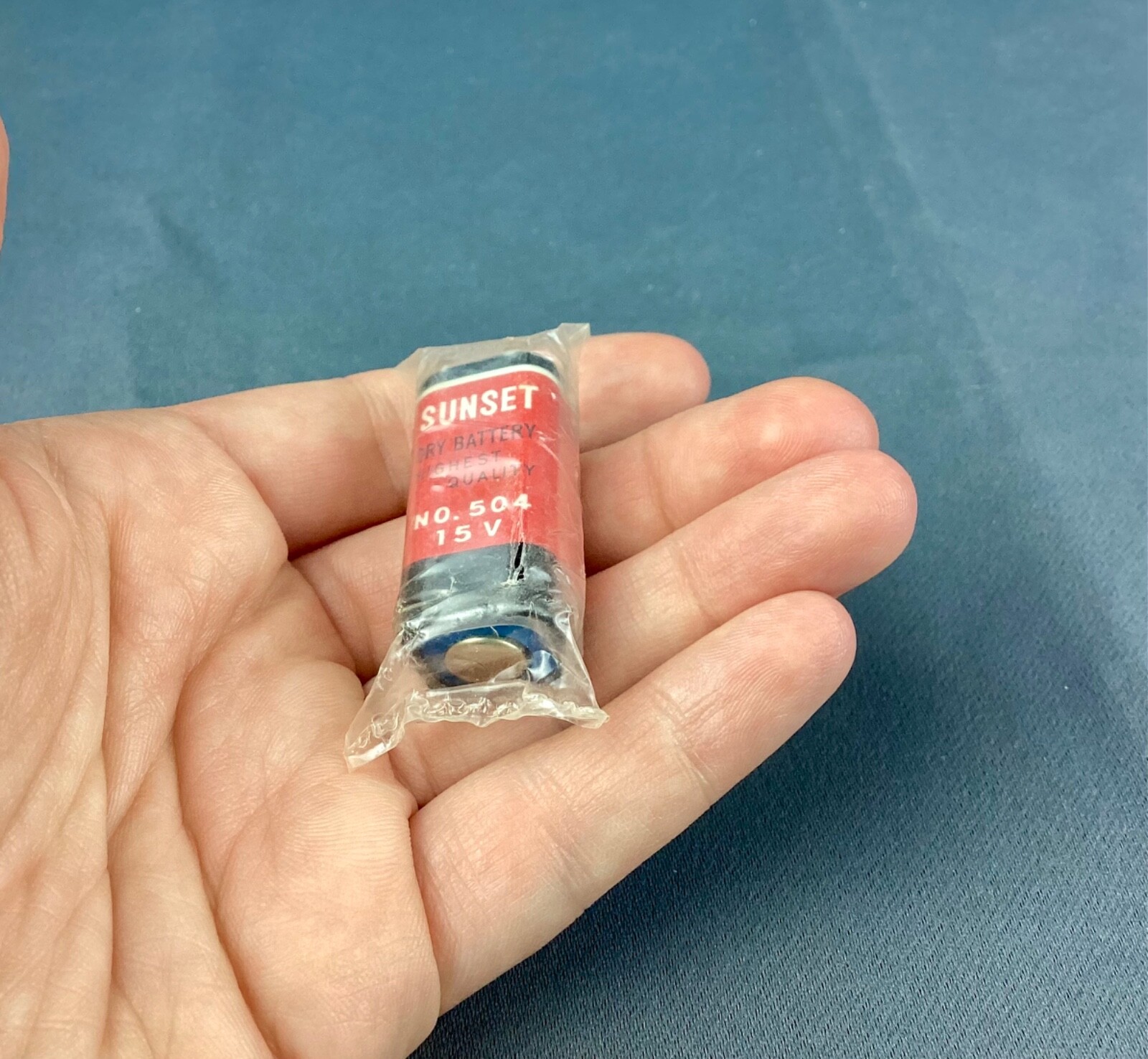 1950s/1960s Sunset Dry Battery No. 504 15 Volts New Old Stock NOS Made in Japan