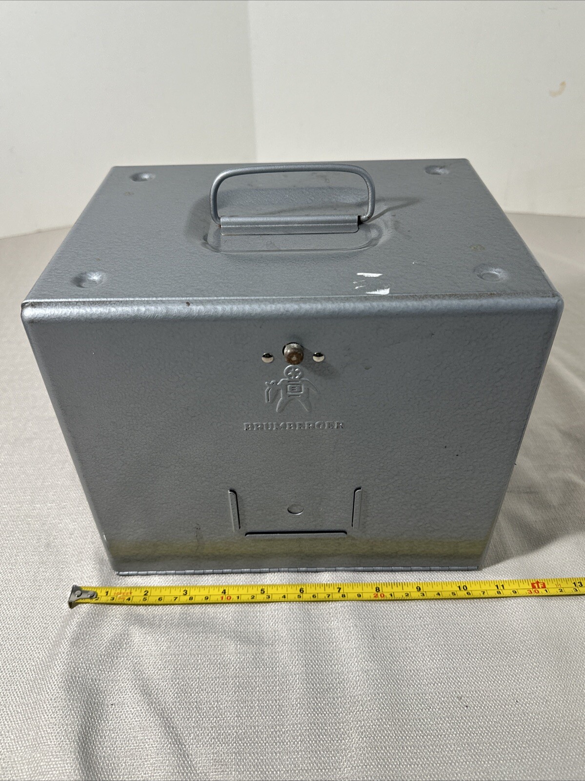 VTG BRUMBERGER 8MM METAL REEL HOLDER CASE STORAGE CASE ONLY 1950 MID CENTURY