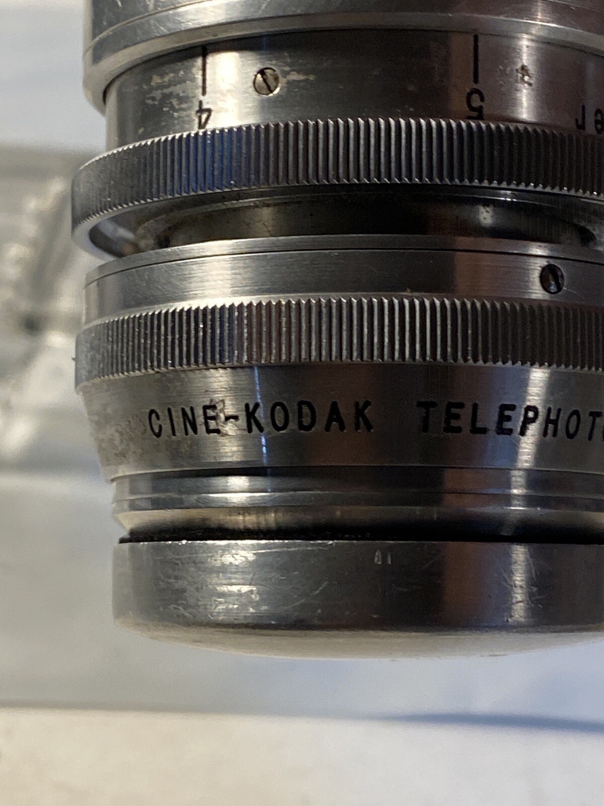 Cine-Kodak Telephoto 4.5 inch F4.5 lens by Eastman Kodak rochester New York USA