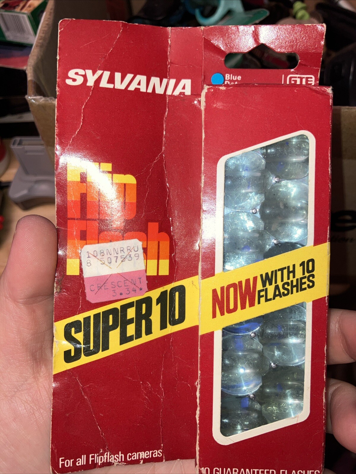 Sylvania Blue Dot Flip Flash Super 10 Flashes | NOS, For Flipflash Cameras