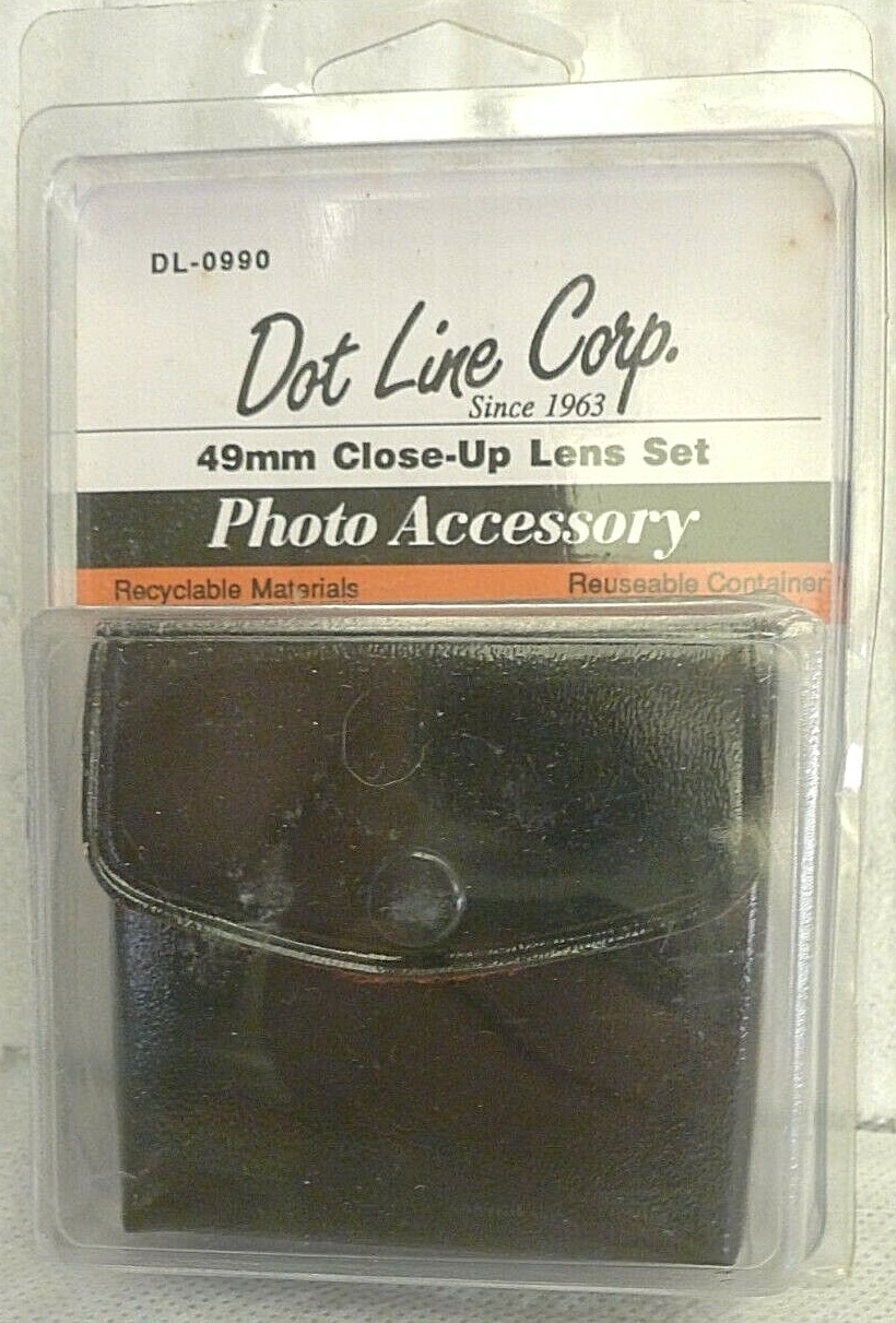 49mm Close-Up Lens Set by Dot Line Corp DL-0991 NOS NEW with Case & Package