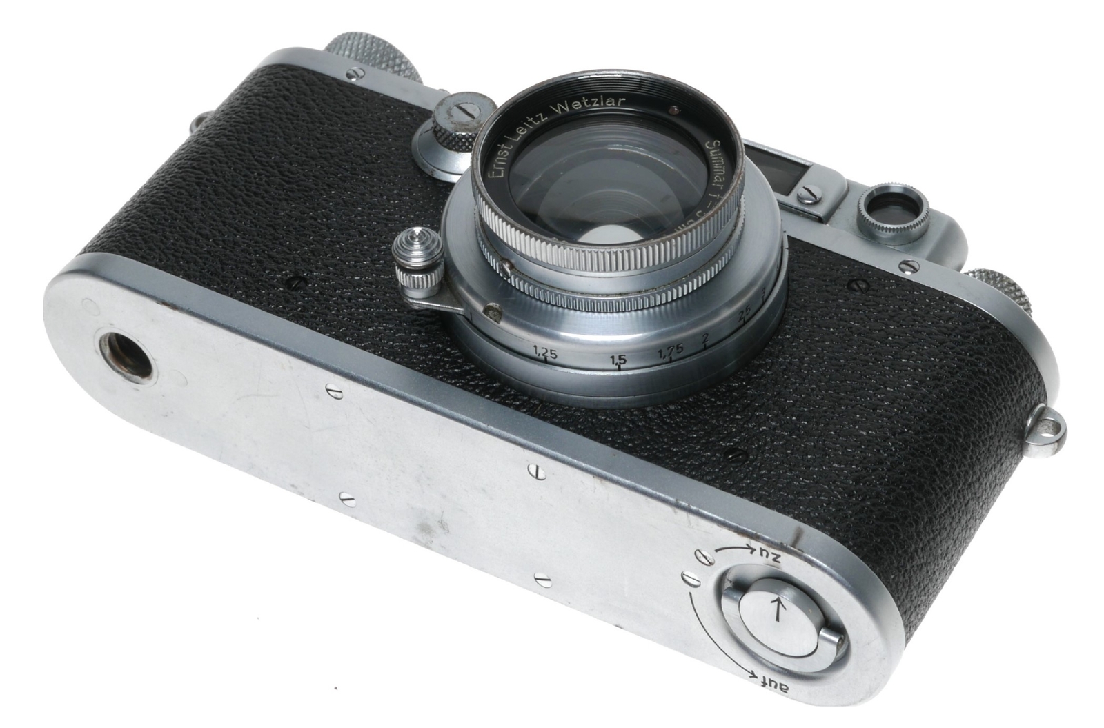 Leica IIIa LTM Leitz film camera Summar f=5cm f2 lens case cap