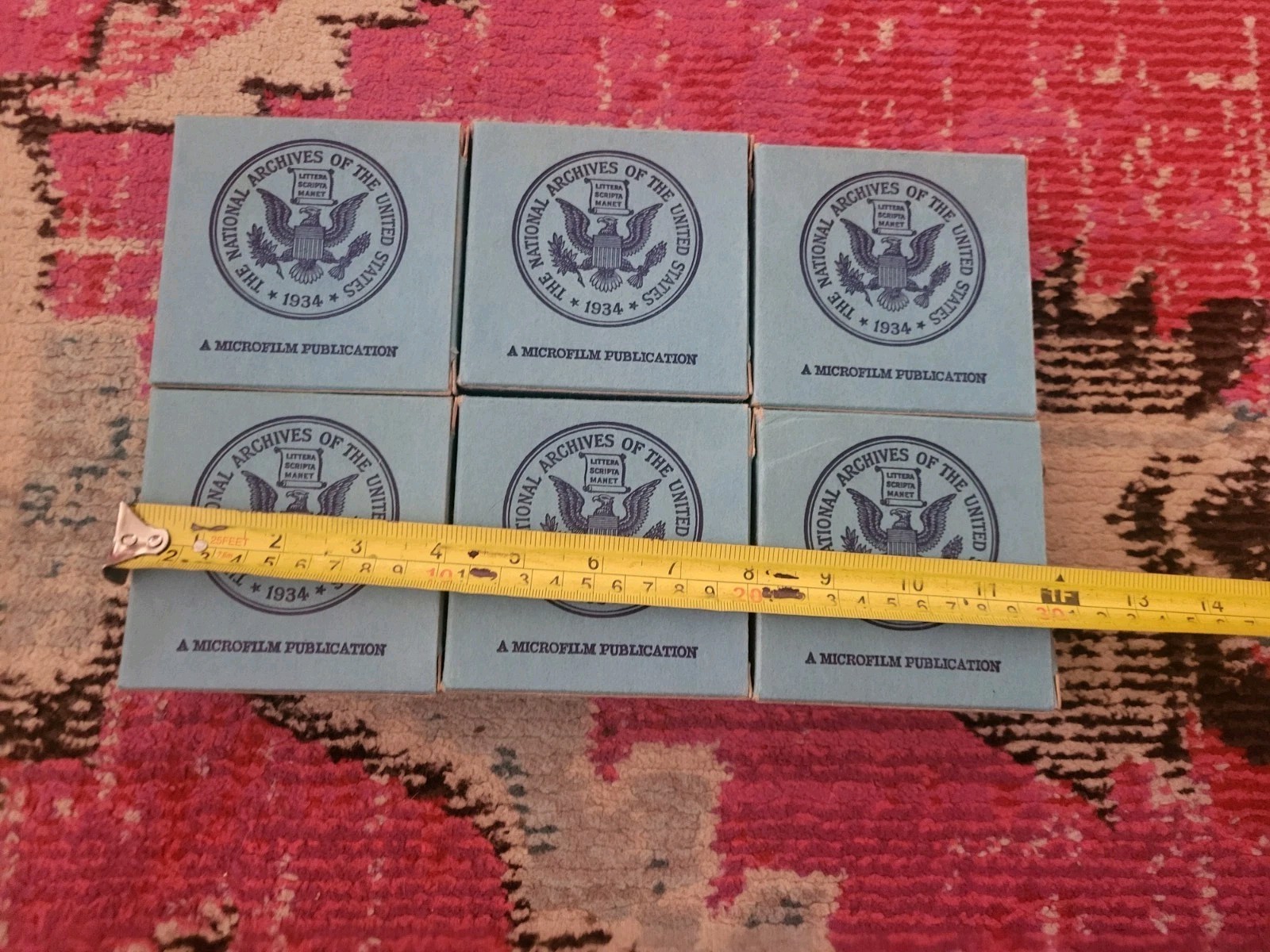National Archives of the United States Microfilm RARE 6 film set 1934 Census