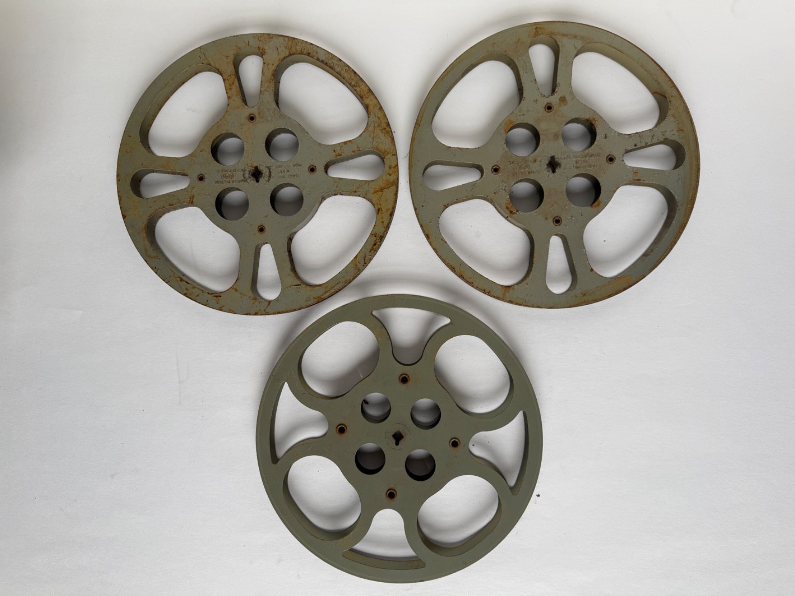 Lot of vintage film reels and cans MPE 16mm 35mm Kodak 2373