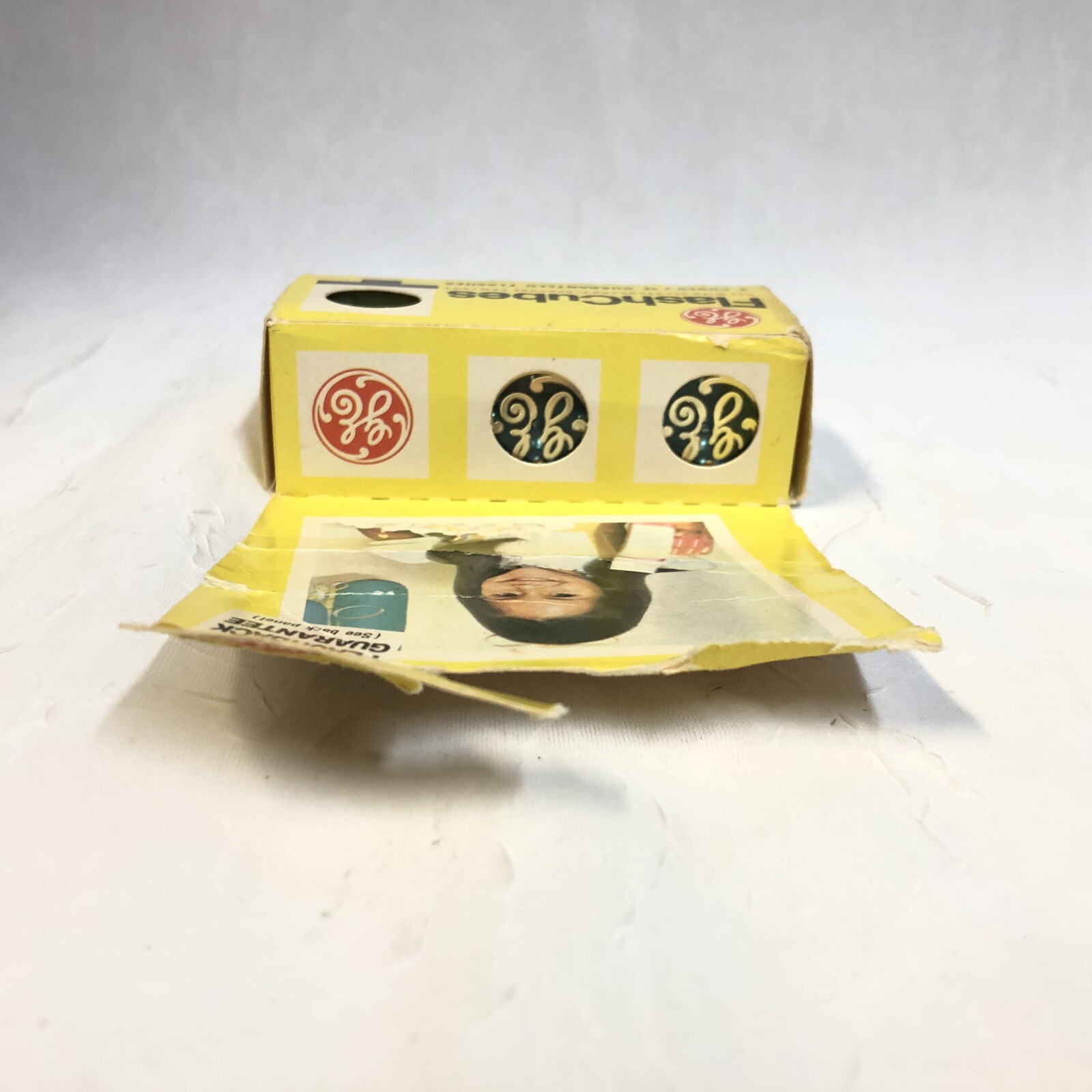 Vintage G.E. FlashCubes 3 Cubes Original Box General Electric Camera Flash USA