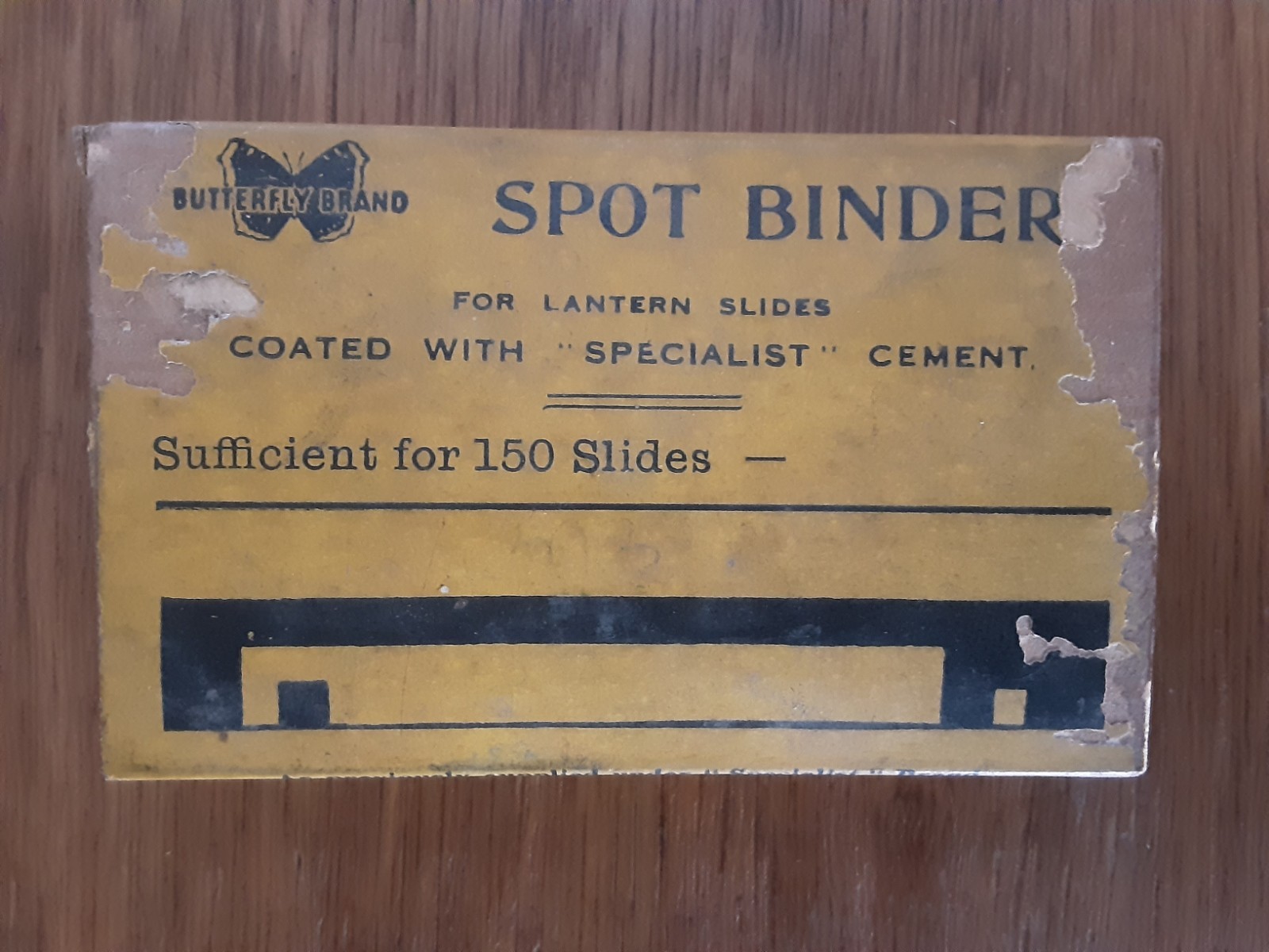 Rare Antique Unopened Spot Binder Box, For Magic Lantern Slides, Butterfly Brand
