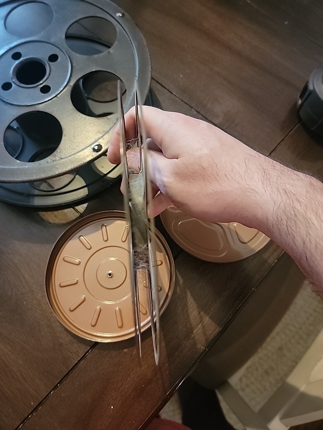 LOT OF 3 VINTAGE METAL FILM REELS