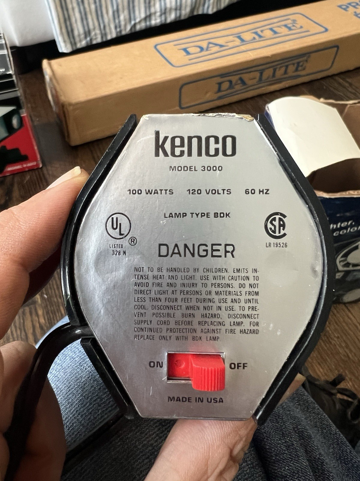 Kenco XL Mini Movie Light Model 3000 W/ Box and Manual No Hand Grip