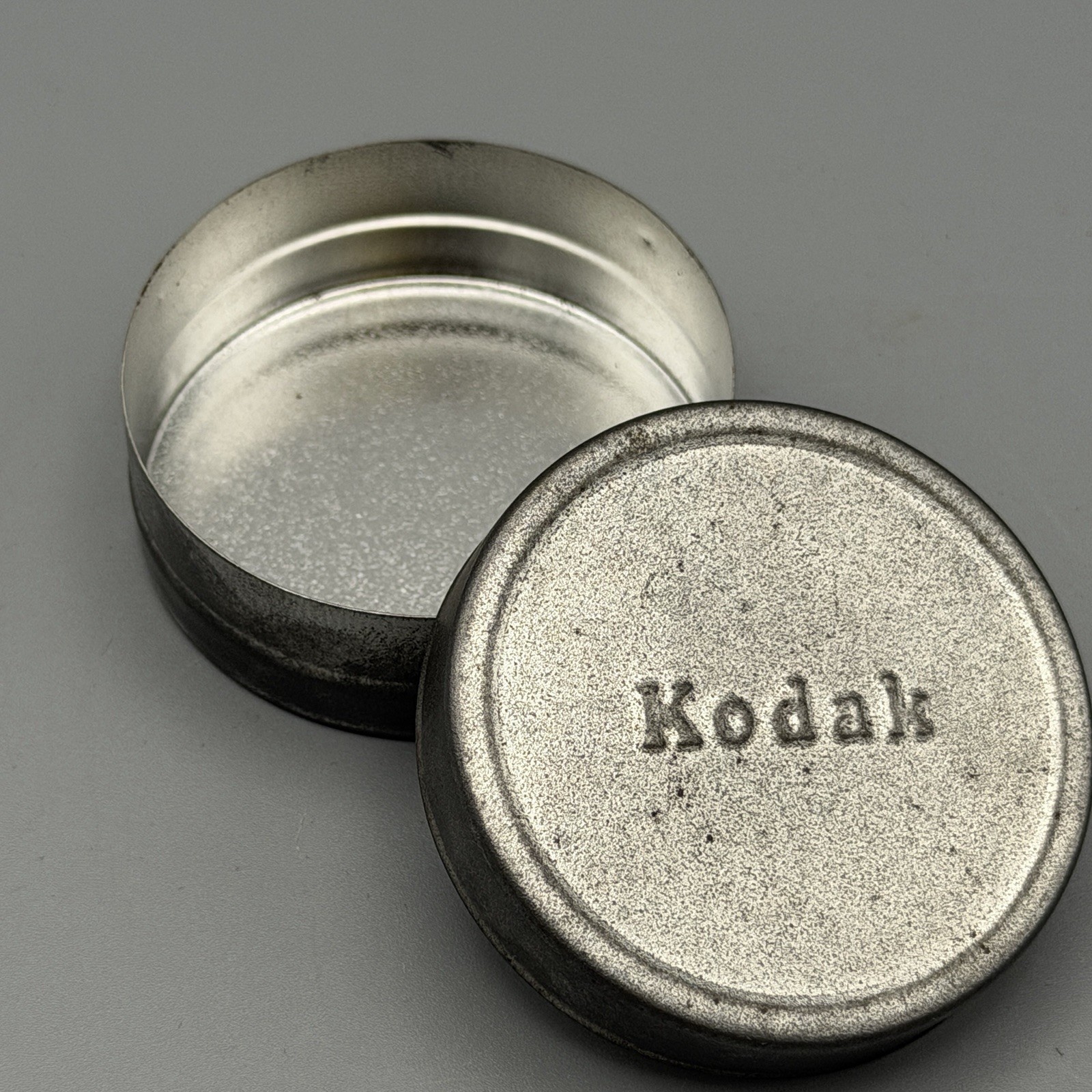 Vintage Kodak Film Tin Embossed Metal Canister Rustic Patina 2″