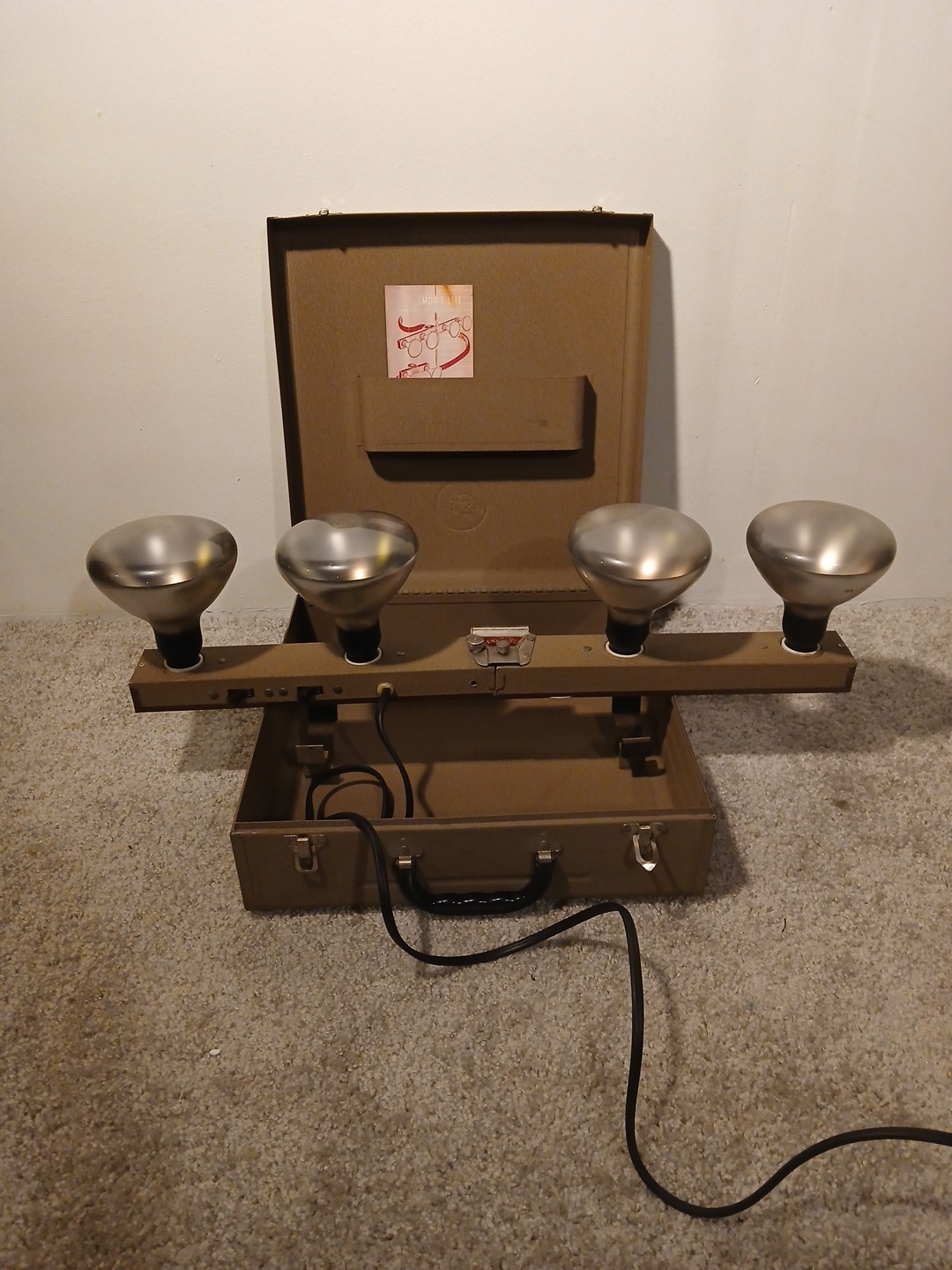 ACME MOV-E-LITE 4 Light Movie Film Stage PhotographyLighting with Case Model R4