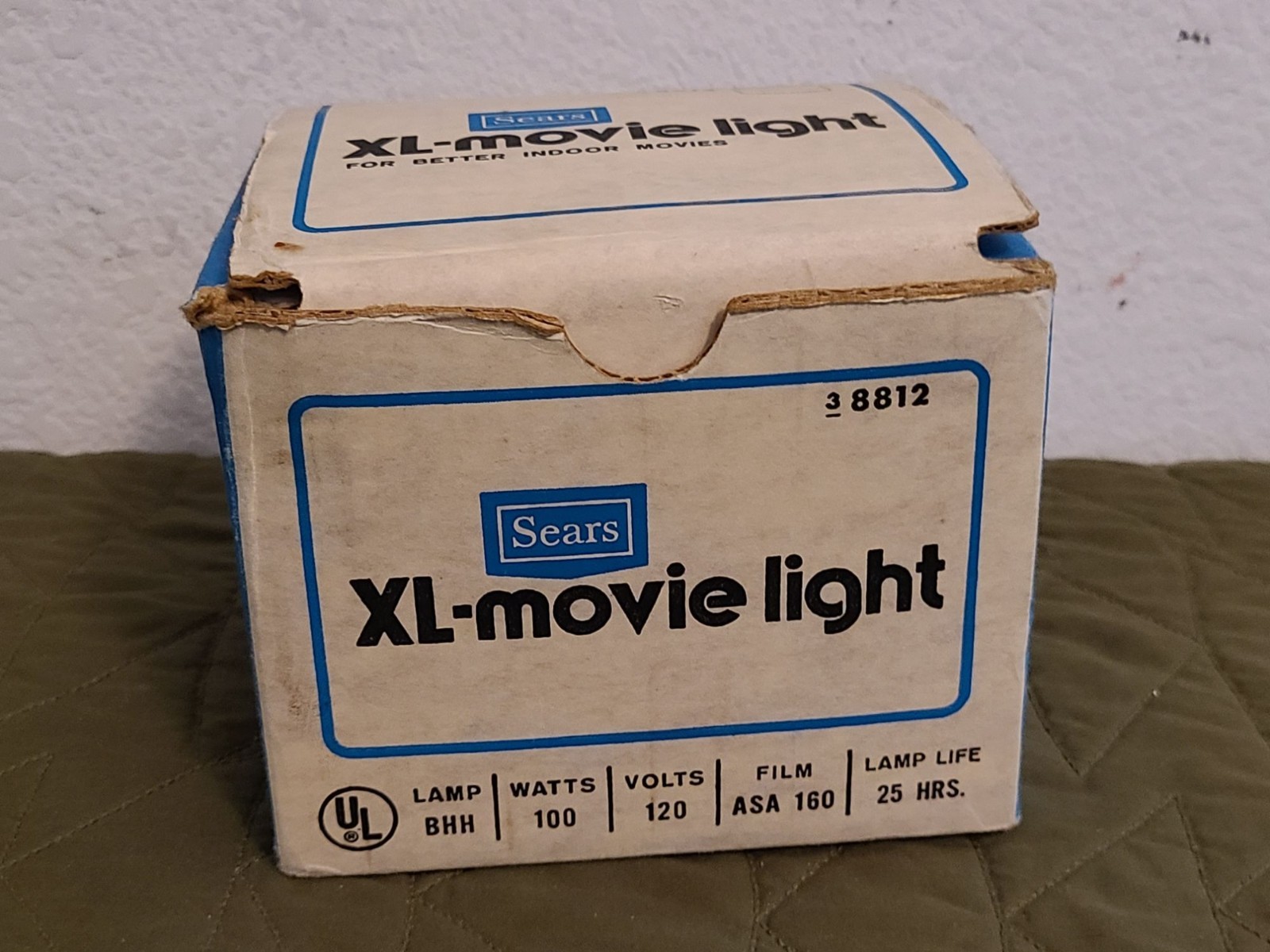 Vintage Sears XL-Movie Light Model 38812 with Original Box NEW FREE SHIPPING!!!