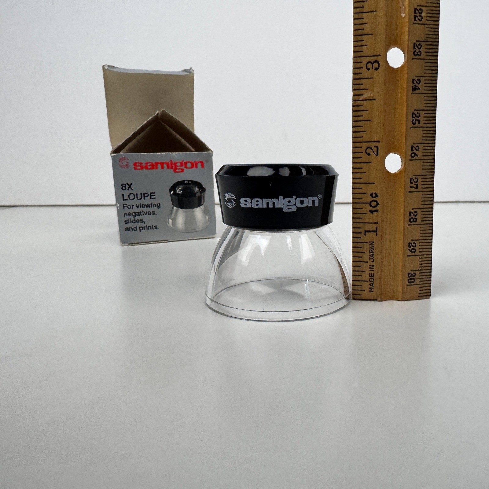 Vtg Samigon 8x Magnify Loupe View Negatives Slides Prints Photo w Orig Box