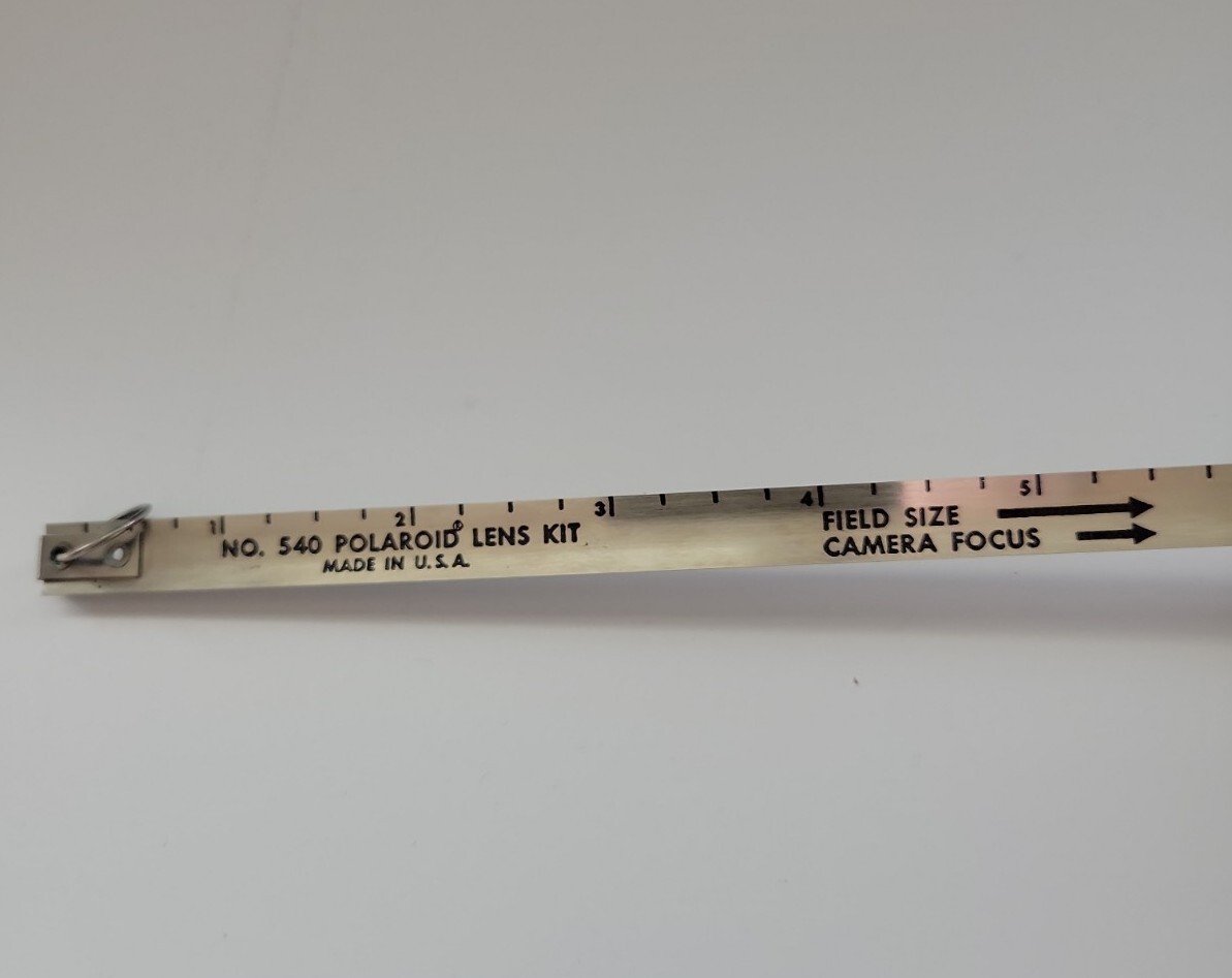 Vintage POLAROID Close Up Lens Kit # 540 w/ Original Measuring Tape
