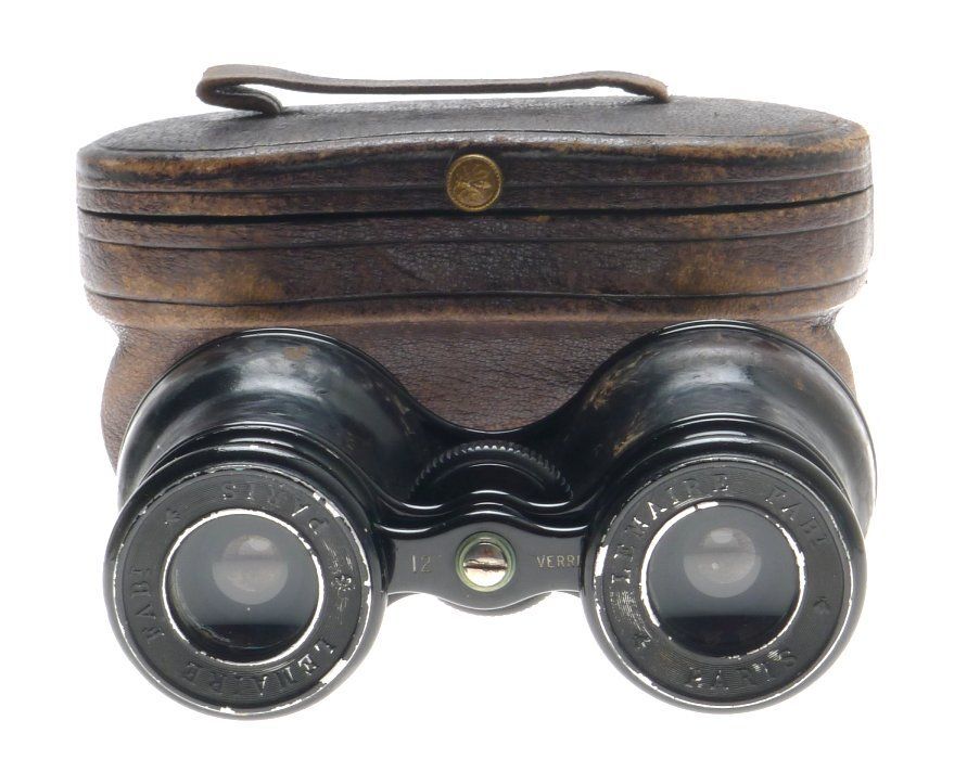Lemarie fabi paris vintage opera glasses binoculars 12 leverres in leather case
