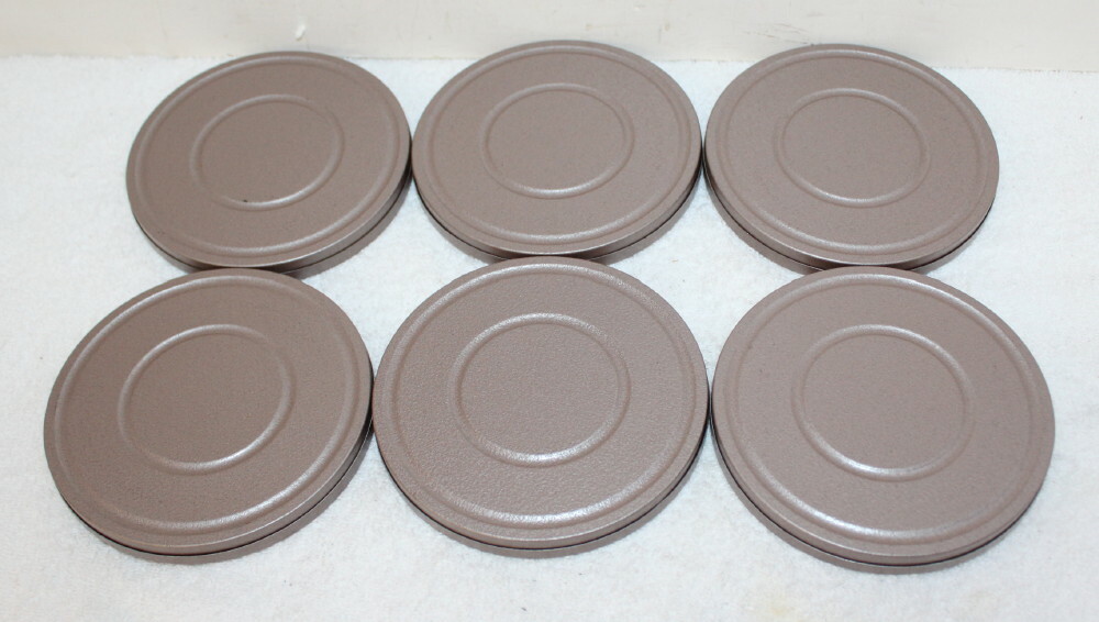 6 Vintage 5″ Dual 8 Metal Film Reel Cans + 2 Films ~ Hawaii Family Vacation