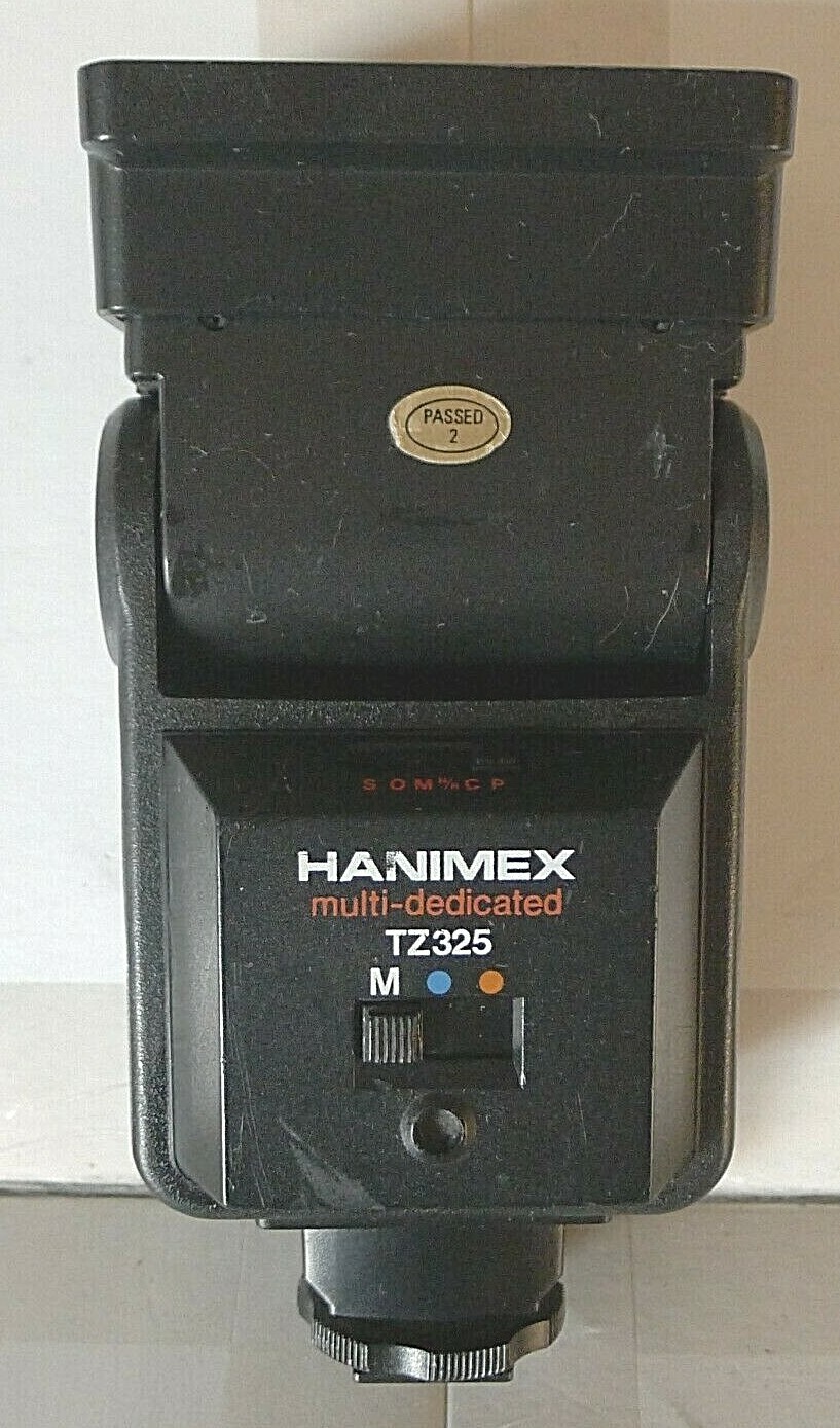 Hanimex Multi-Dedicated TZ325 Hot Shoe Camera Flash – TESTED – HTF Model